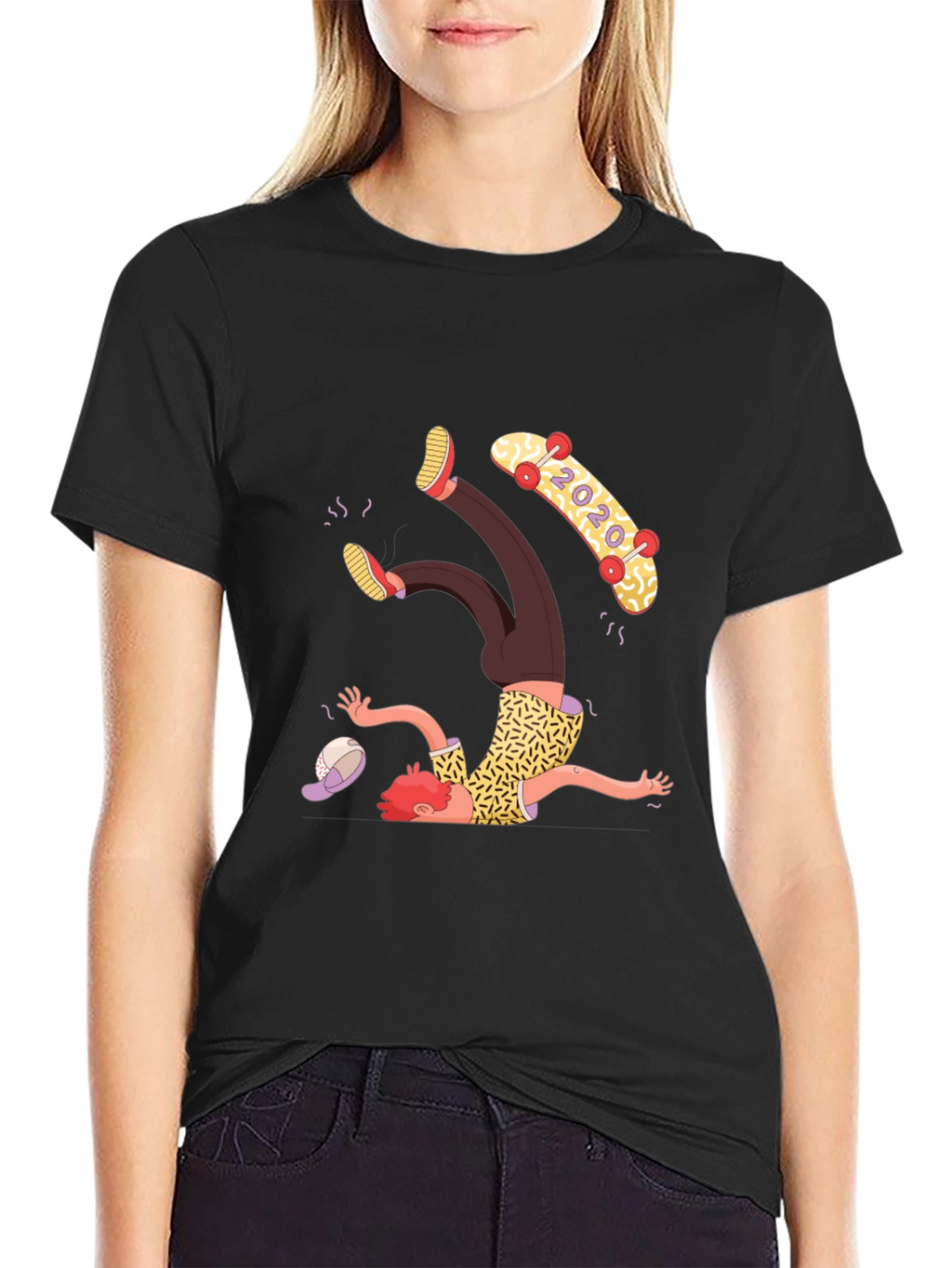 Skateboard Fail T-Shirt - Funny Graphic Tee