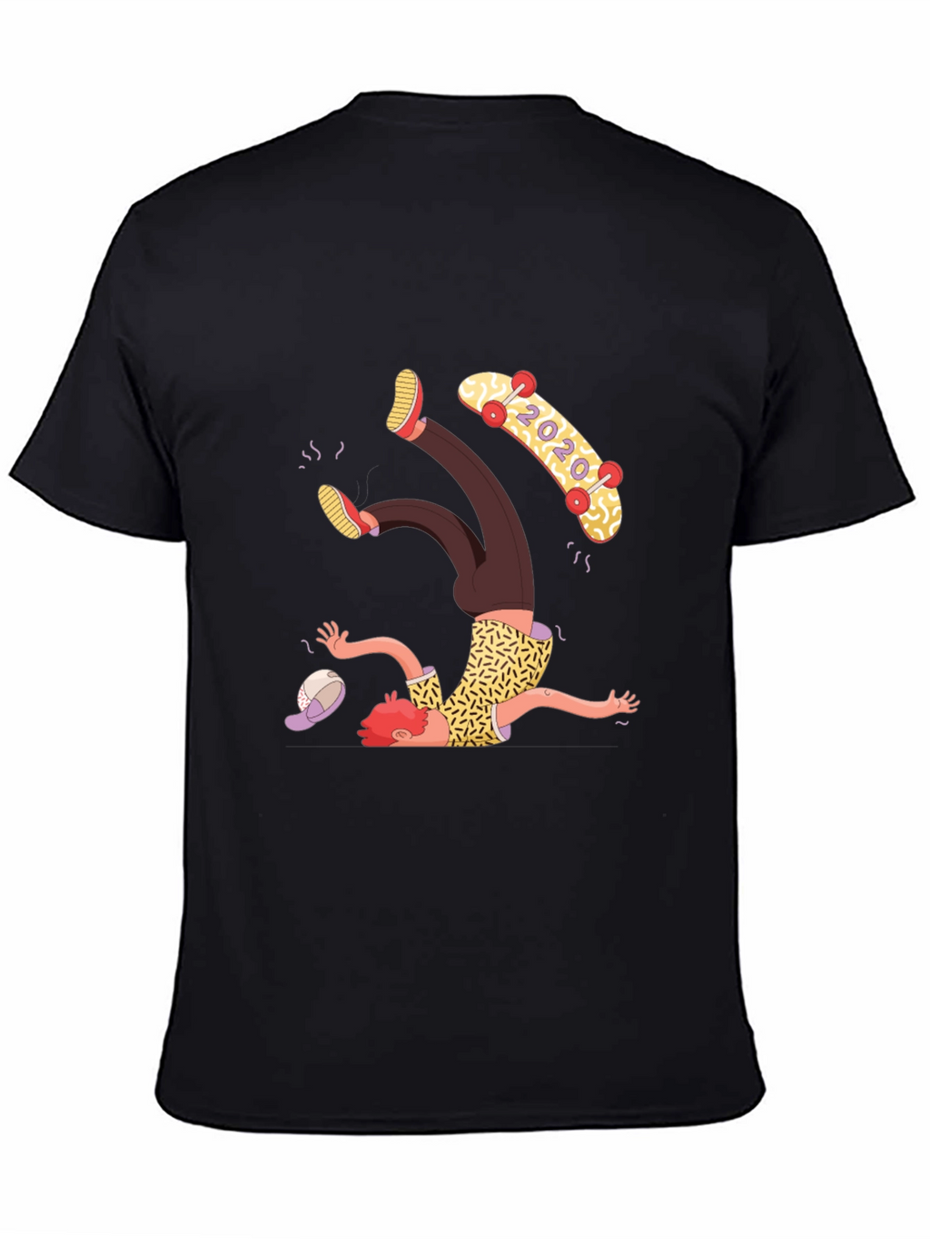 Skateboard Fail T-Shirt - Funny Graphic Tee