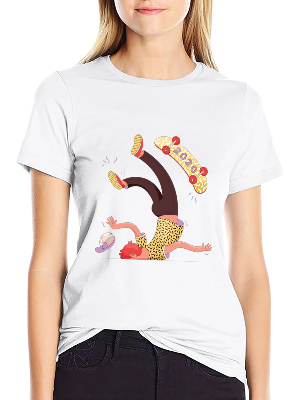 Skateboard Fail T-Shirt - Funny Graphic Tee