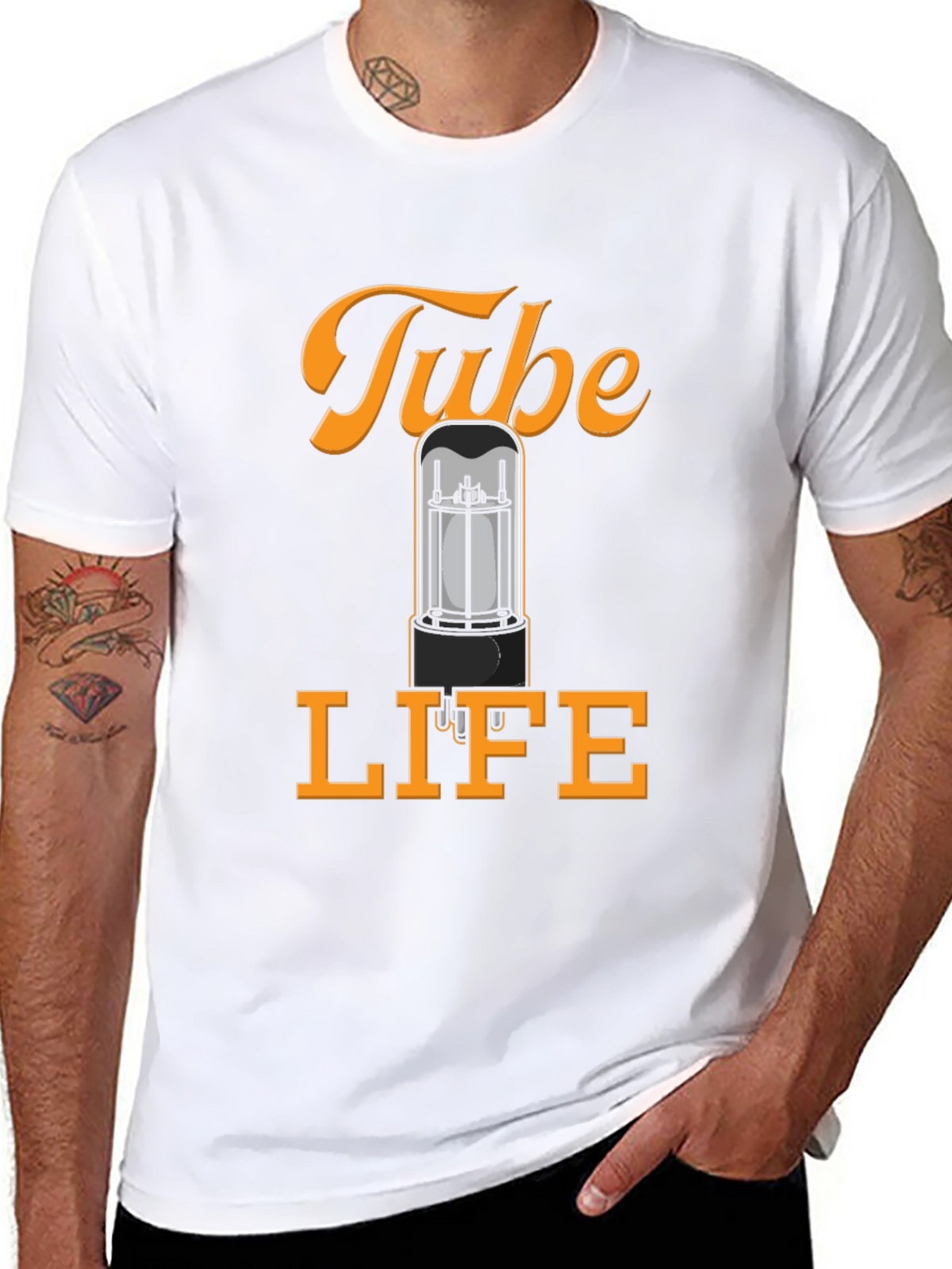 Tube Life T-Shirt - Amplifier Vacuum Tube Graphic Tee