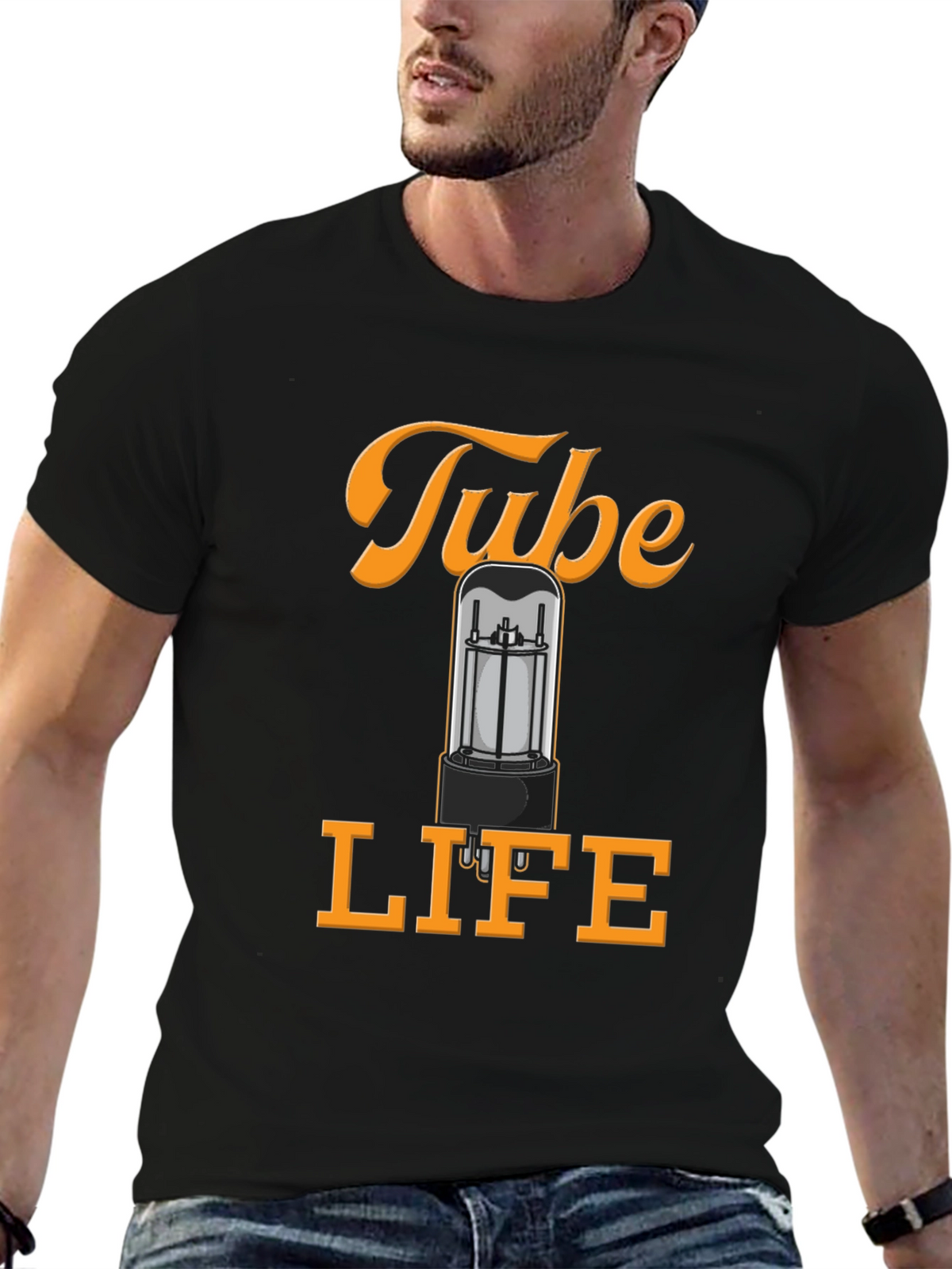 Tube Life T-Shirt - Amplifier Vacuum Tube Graphic Tee