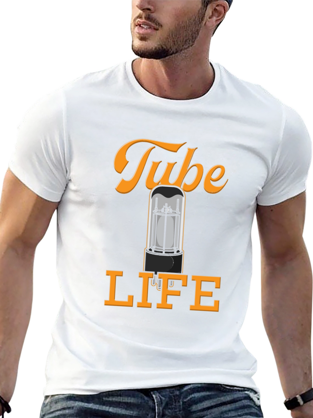 Tube Life T-Shirt - Amplifier Vacuum Tube Graphic Tee