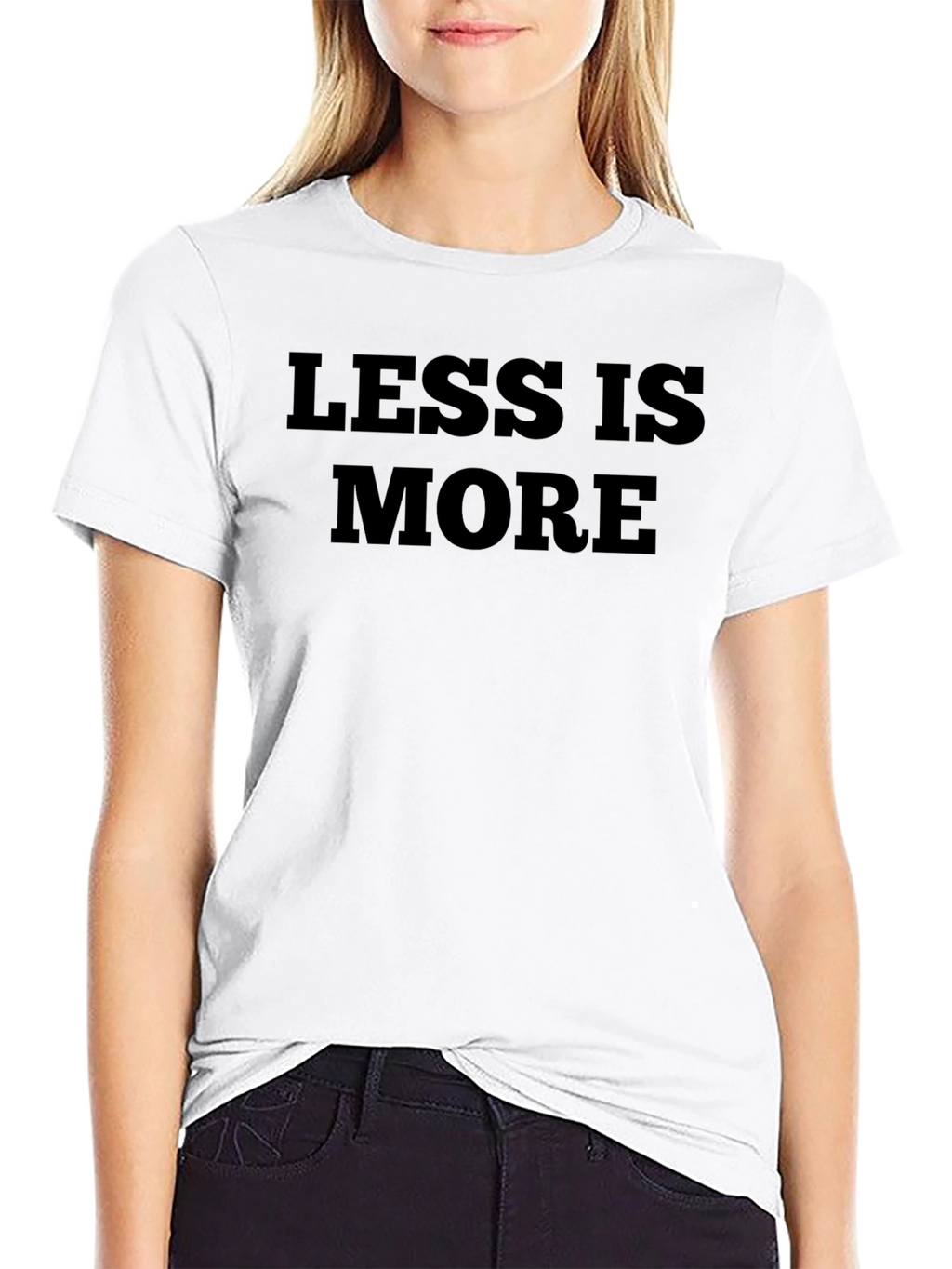 Less is More Graphic Tee - Black