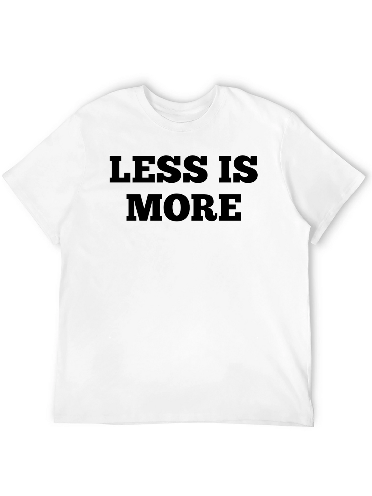 Less is More Graphic Tee - Black