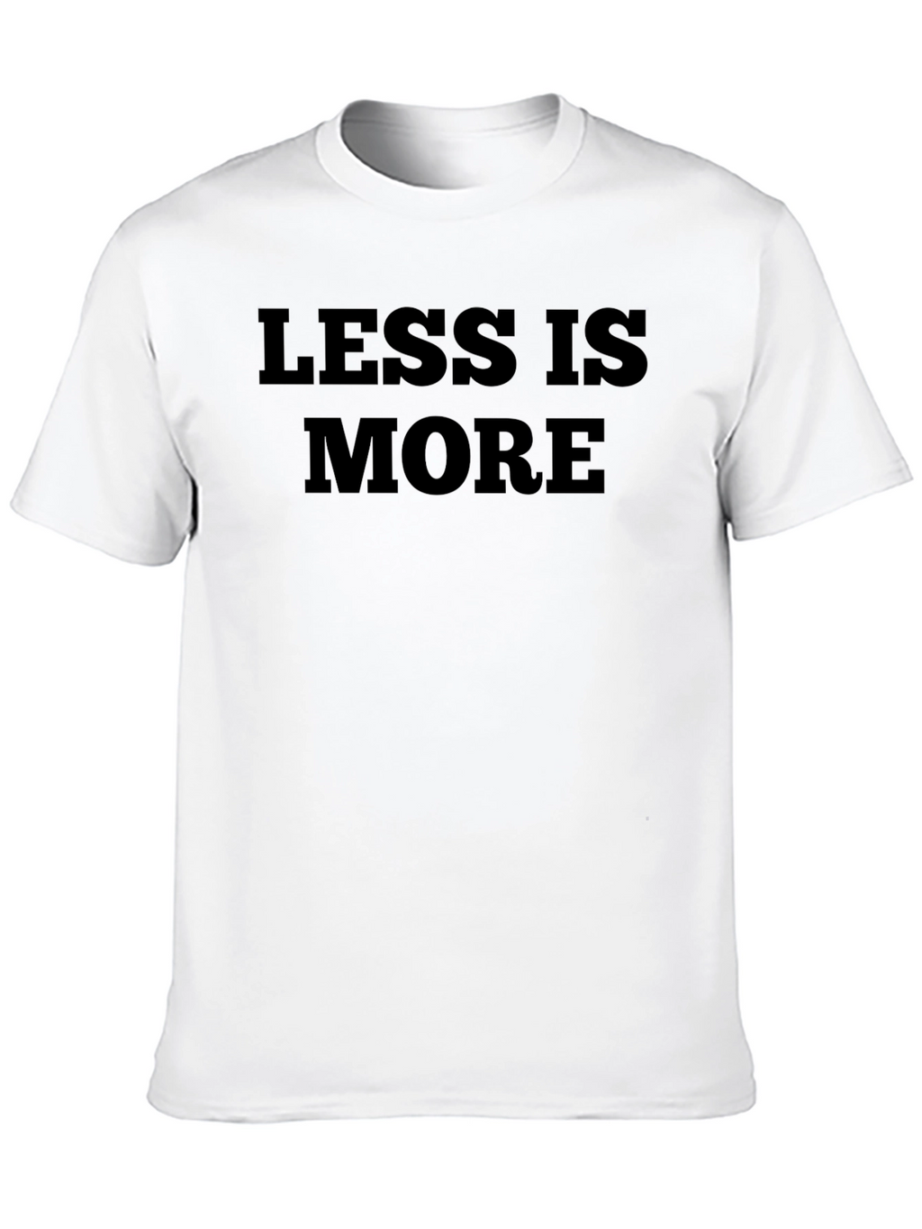 Less is More Graphic Tee - Black