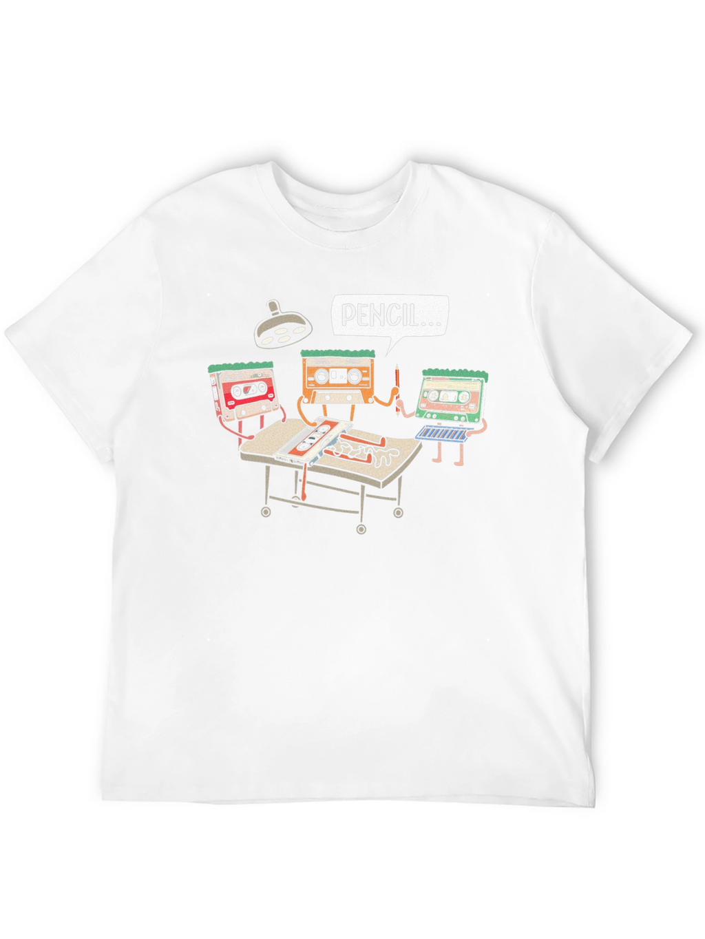 Retro Tape Surgery T-Shirt - Black Graphic Tee