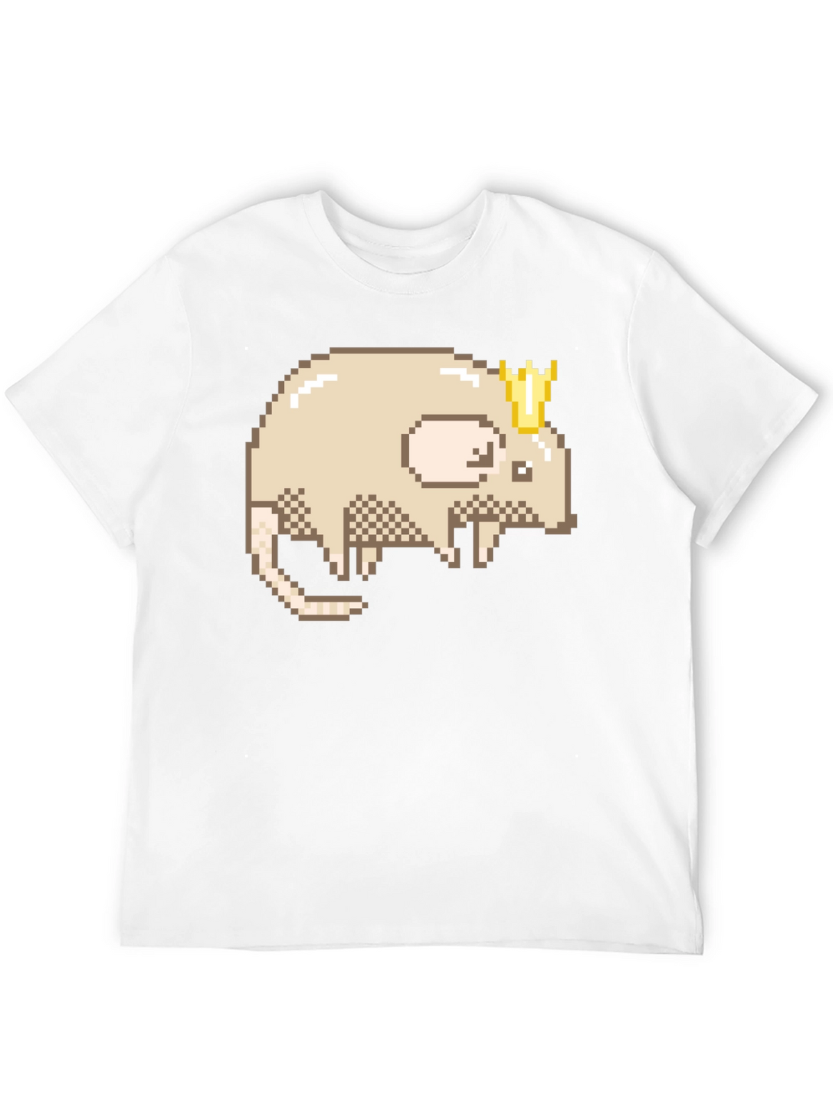 Pixel Rat King Graphic Tee - Black Casual Shirt