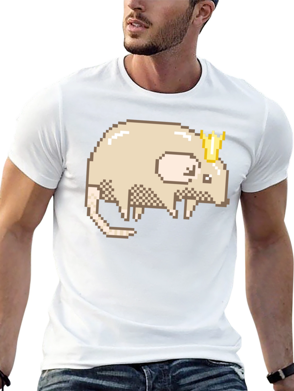 Pixel Rat King Graphic Tee - Black Casual Shirt