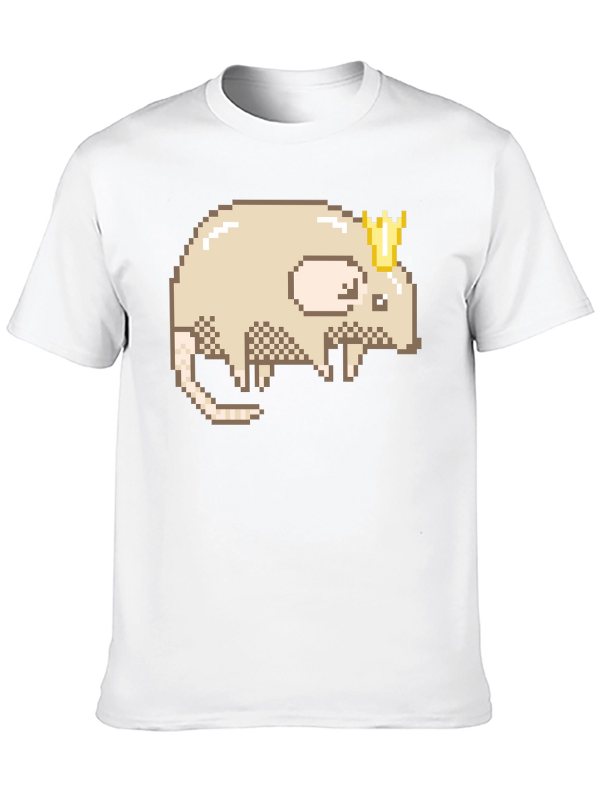 Pixel Rat King Graphic Tee - Black Casual Shirt