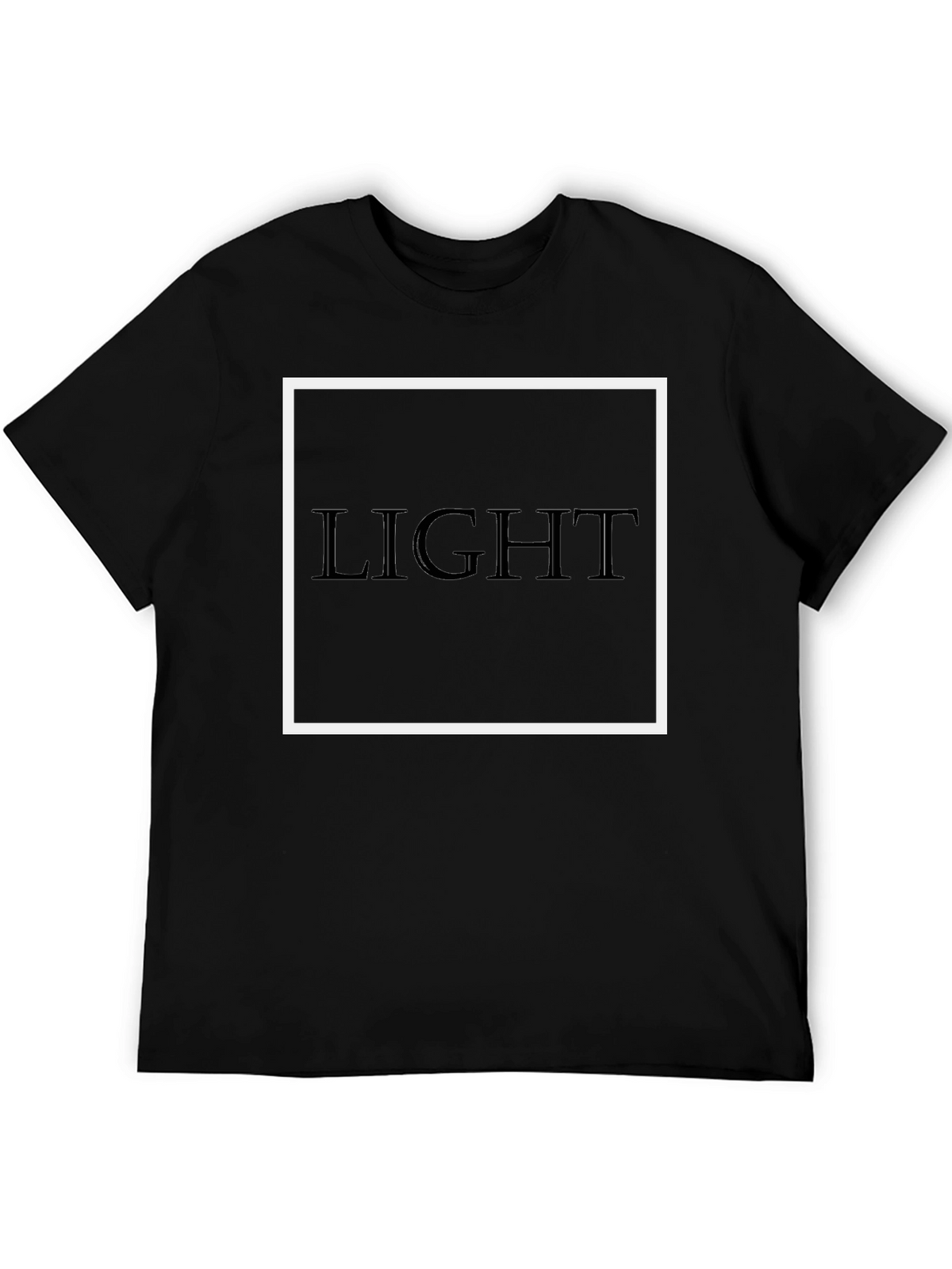 Mens LIGHT Graphic Tee - Black