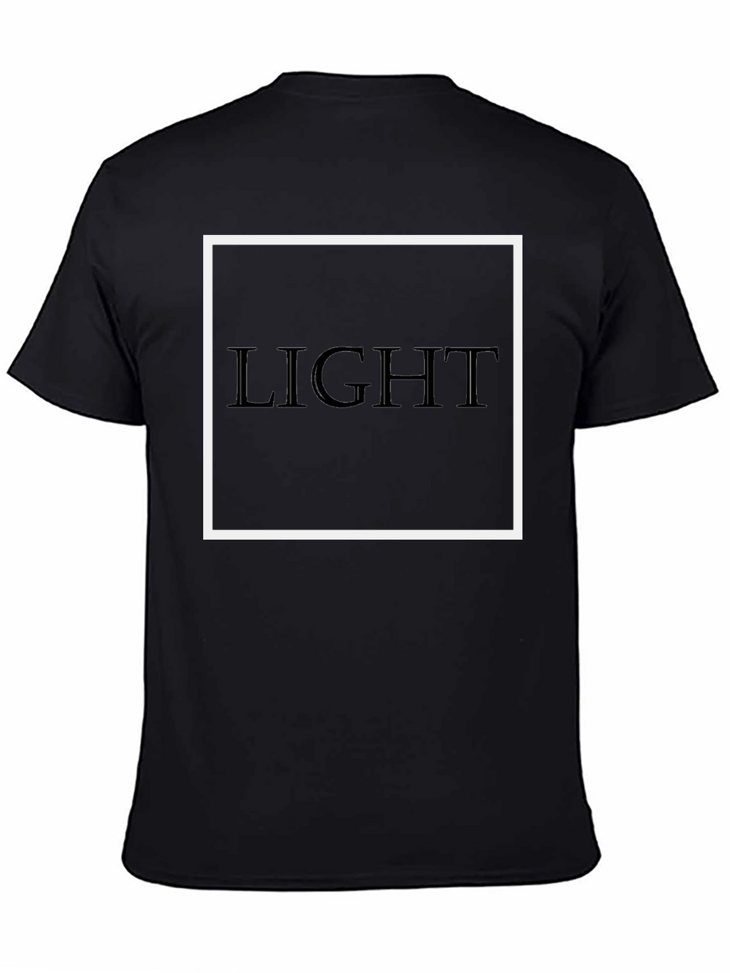 Mens LIGHT Graphic Tee - Black