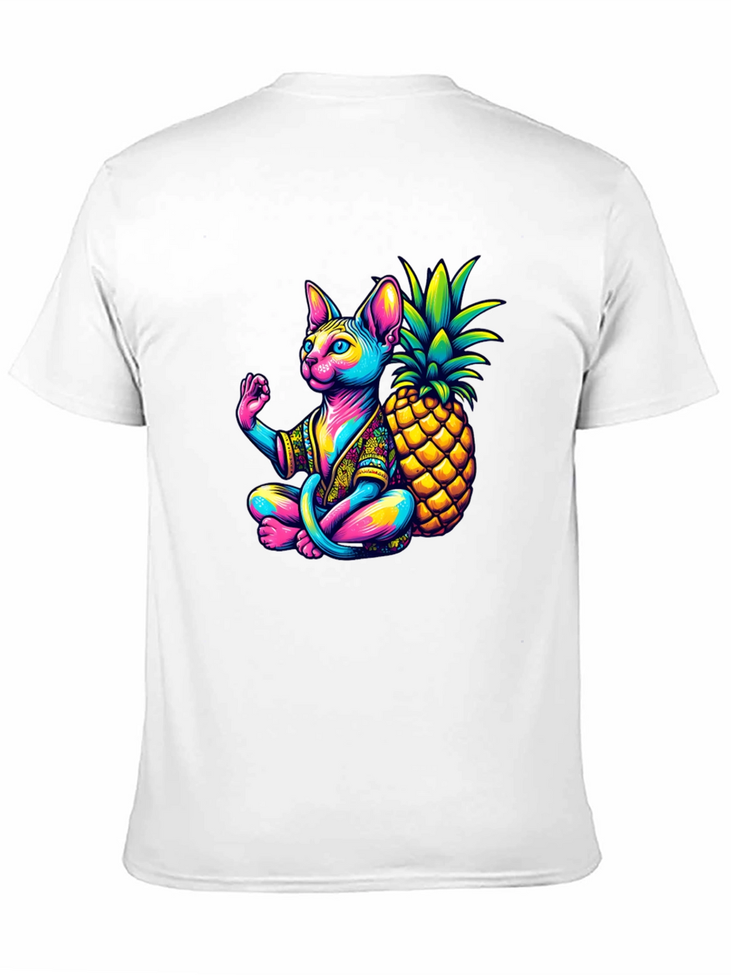 Zen Cat Pineapple T-Shirt