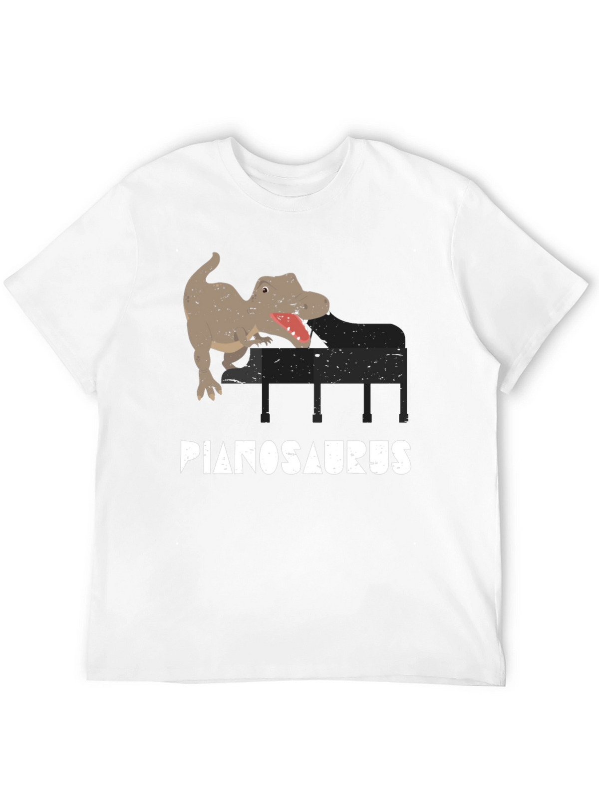Pianosaurus T-Shirt - Dino Piano Player Tee