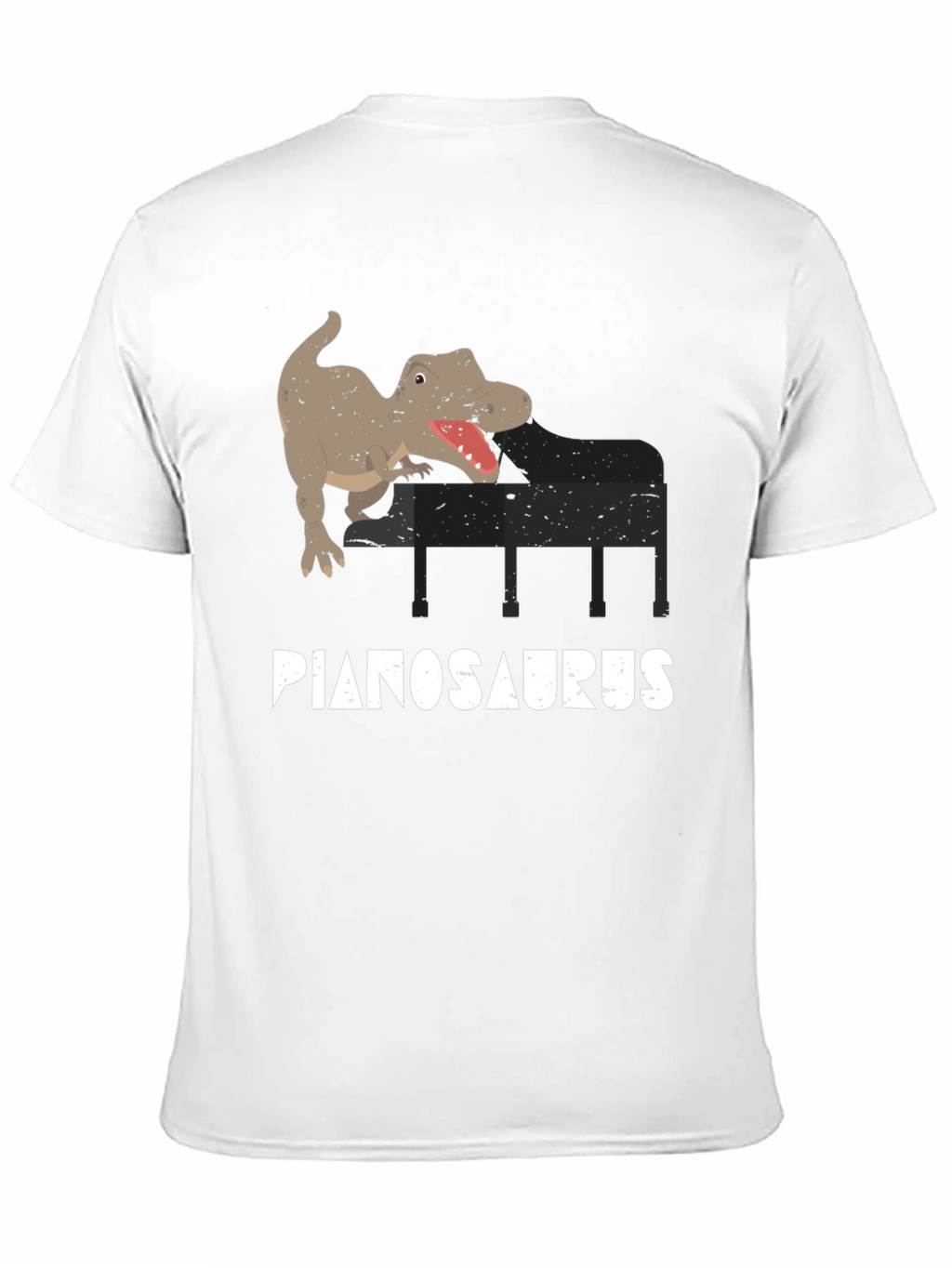 Pianosaurus T-Shirt - Dino Piano Player Tee