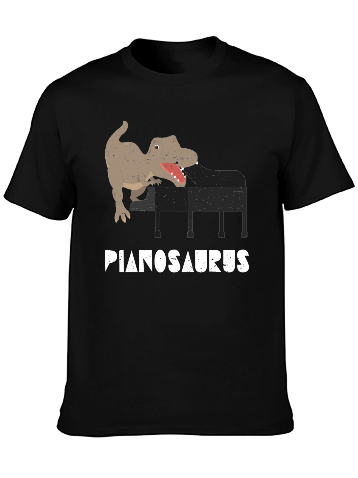 Pianosaurus T-Shirt - Dino Piano Player Tee