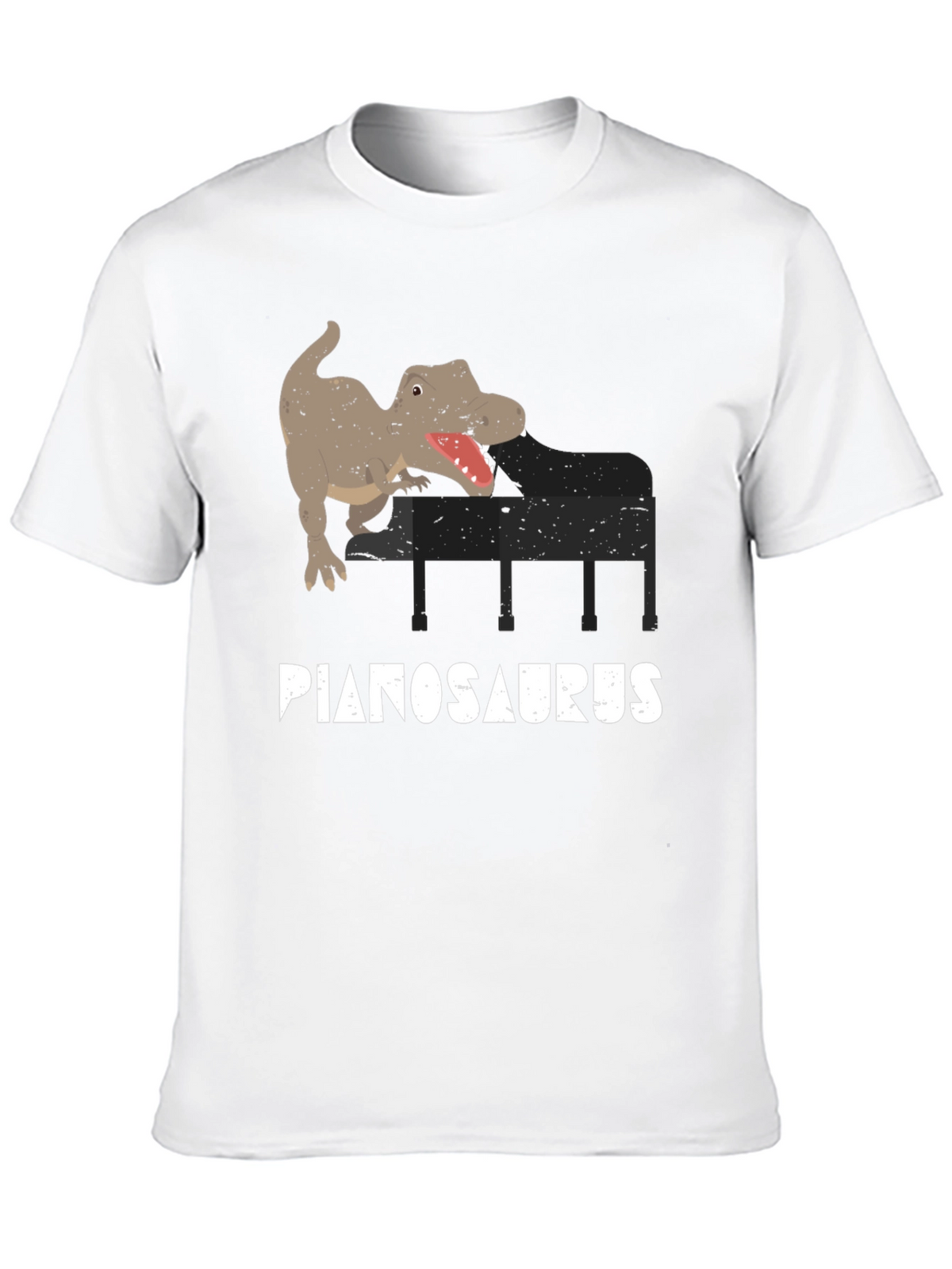 Pianosaurus T-Shirt - Dino Piano Player Tee