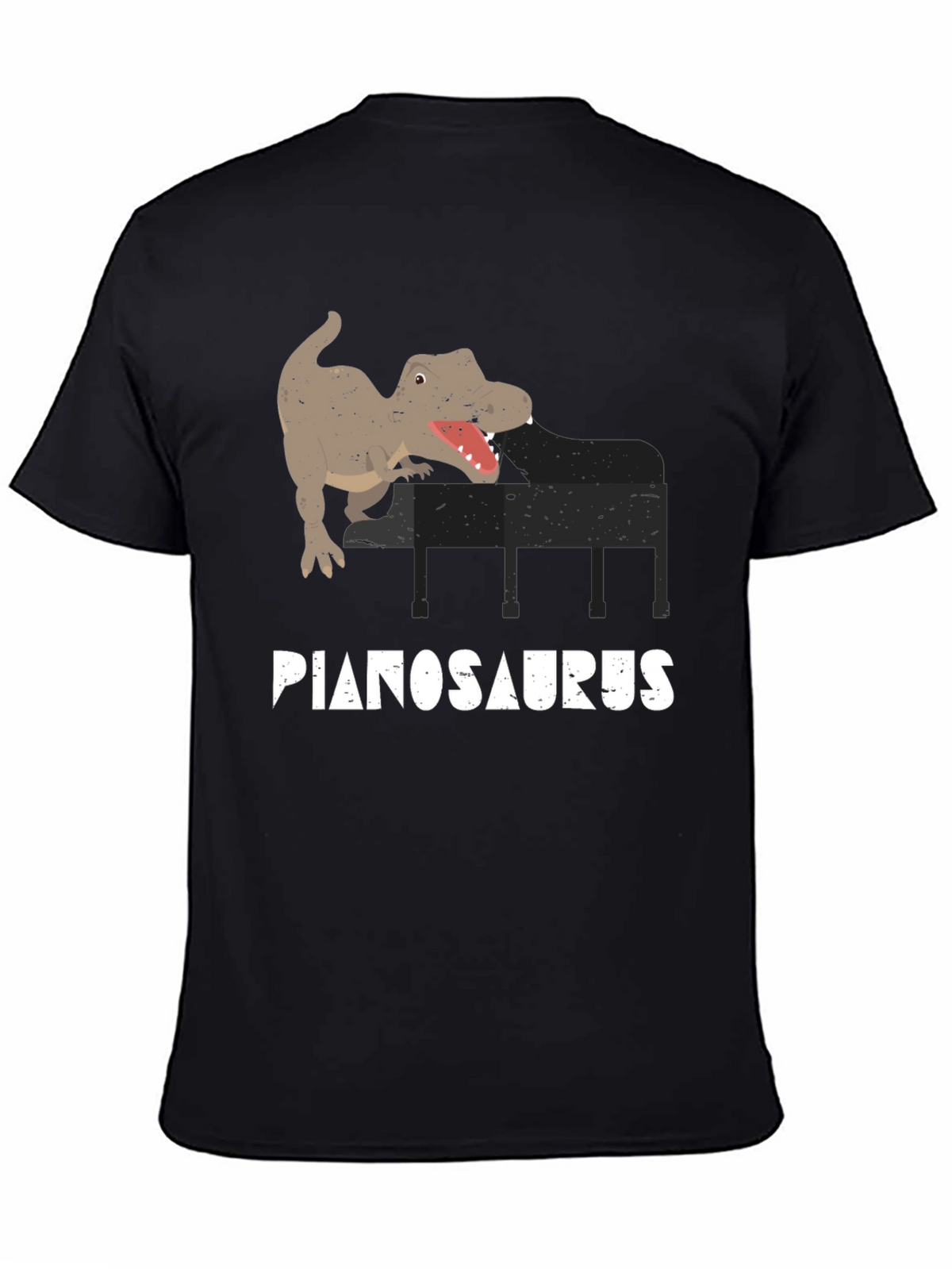 Pianosaurus T-Shirt - Dino Piano Player Tee