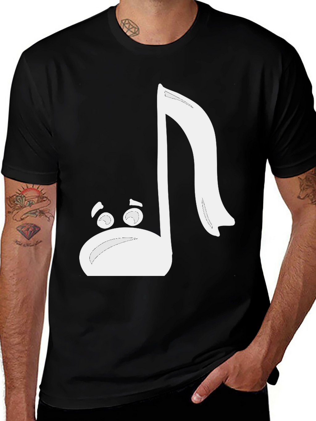 Musical Note Character T-Shirt