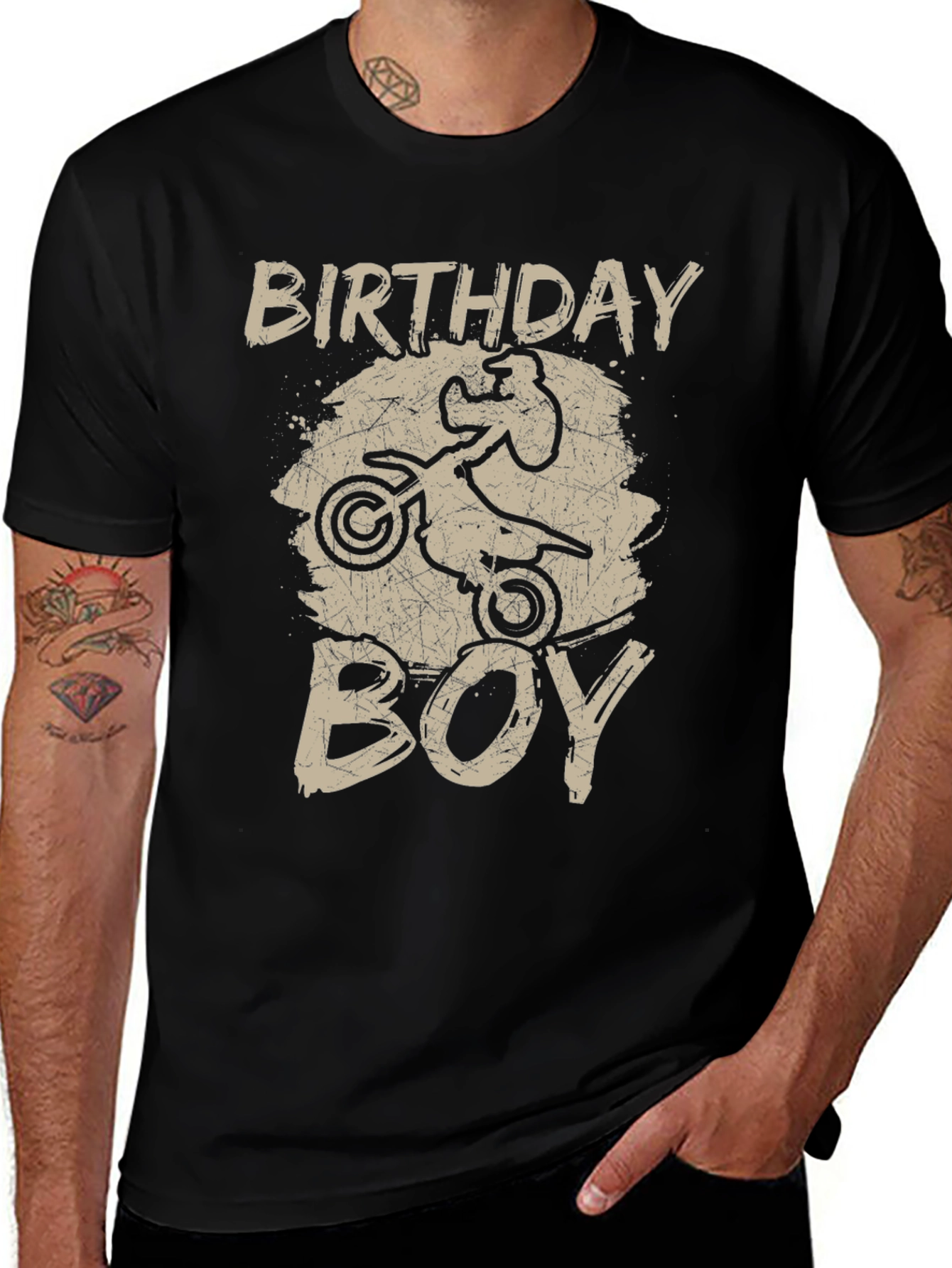 Birthday Boy T-Shirt - Motocross Dirt Bike Graphic Tee