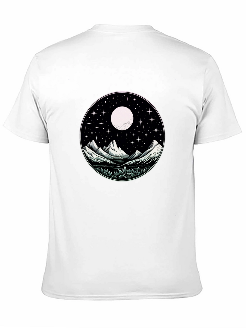 Night Sky Mountain Graphic Tee - Unisex