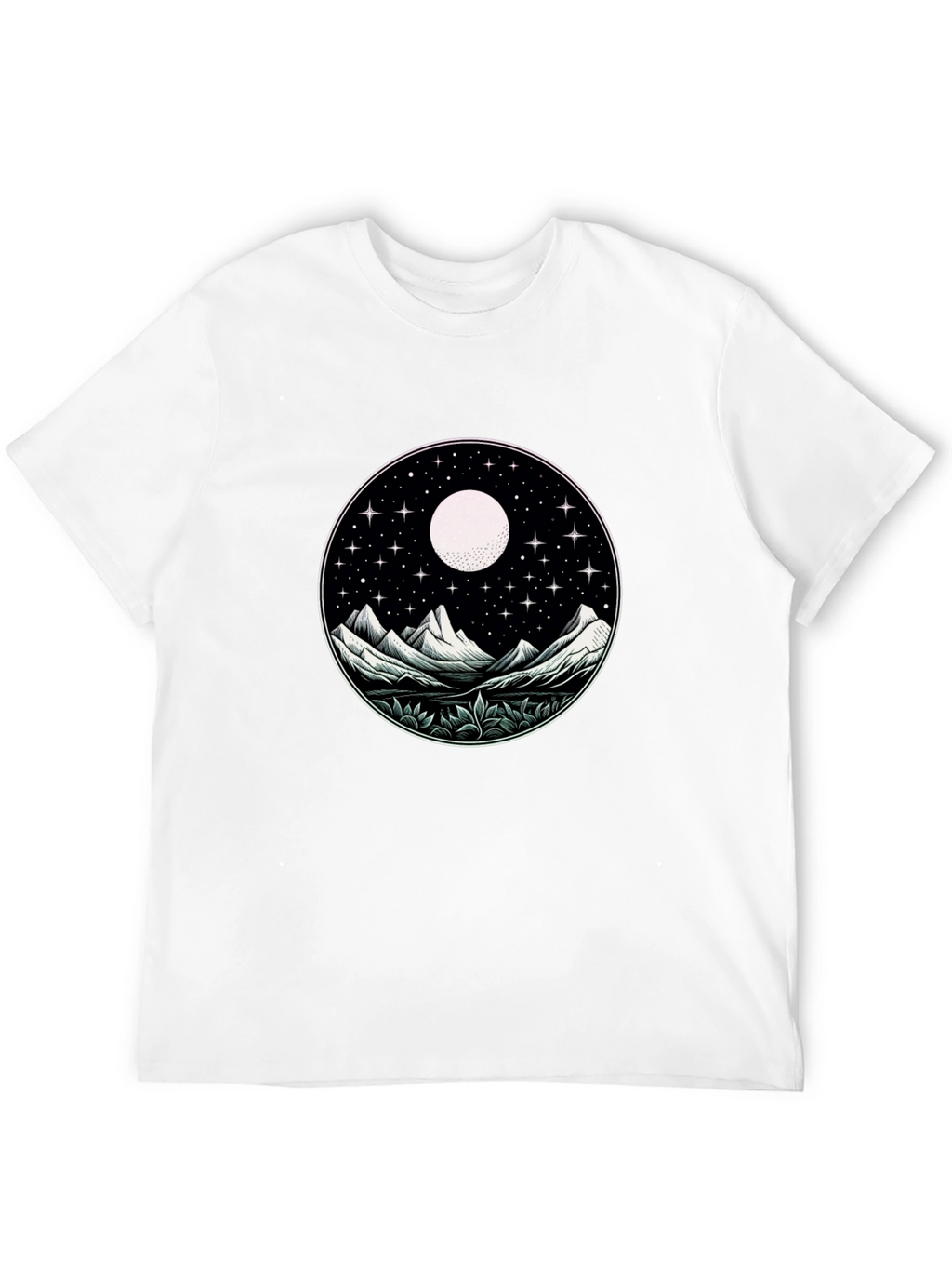 Night Sky Mountain Graphic Tee - Unisex