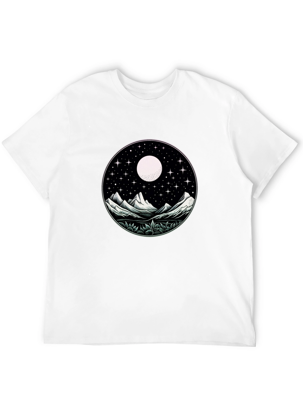 Night Sky Mountain Graphic Tee - Unisex