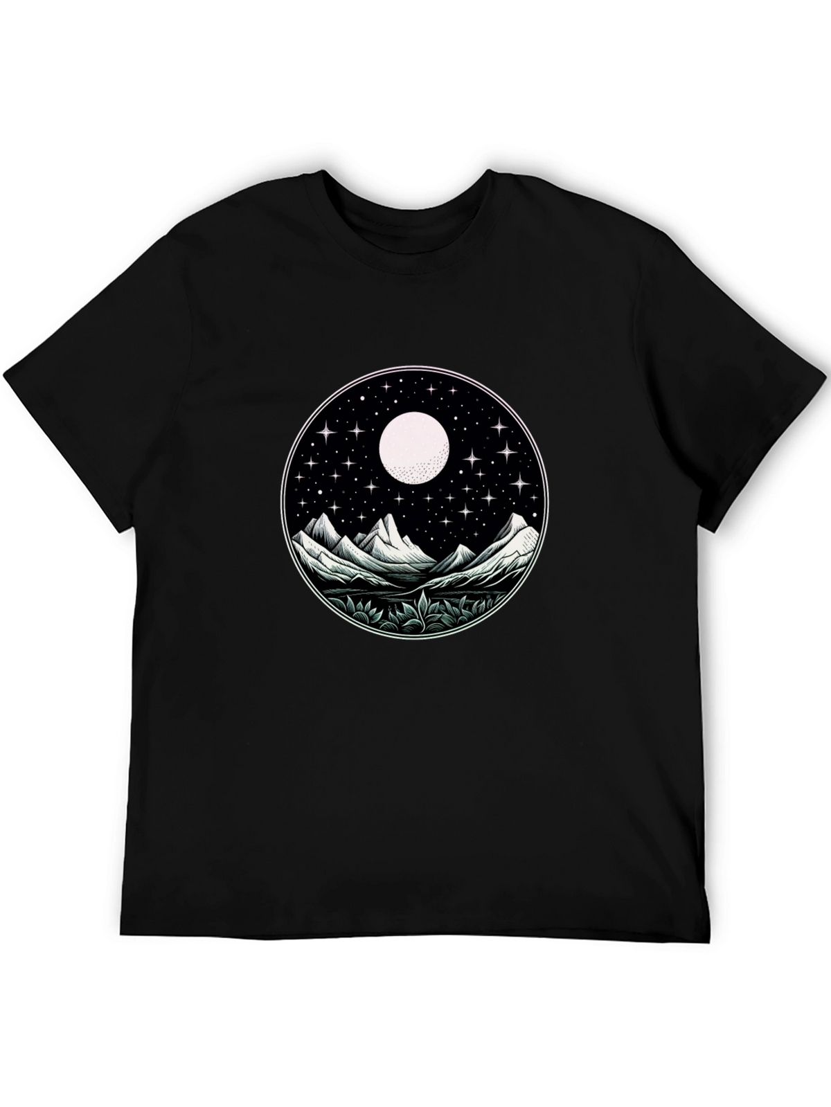 Night Sky Mountain Graphic Tee - Unisex