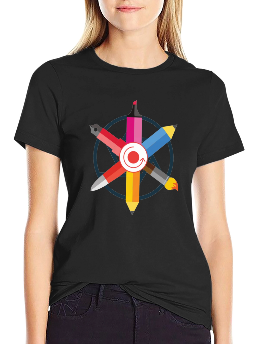 Creative Artists Palette T-Shirt - Black