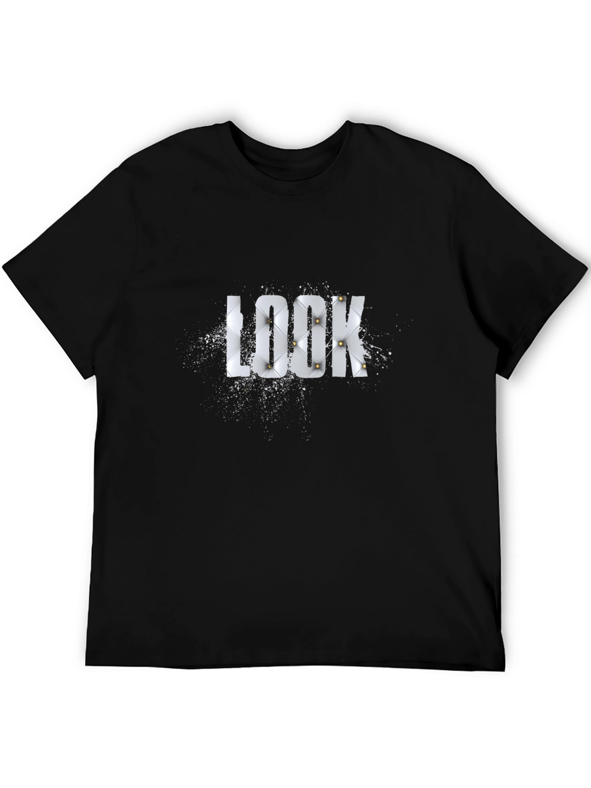 Stylish Black LOOK Graphic T-Shirt for Men