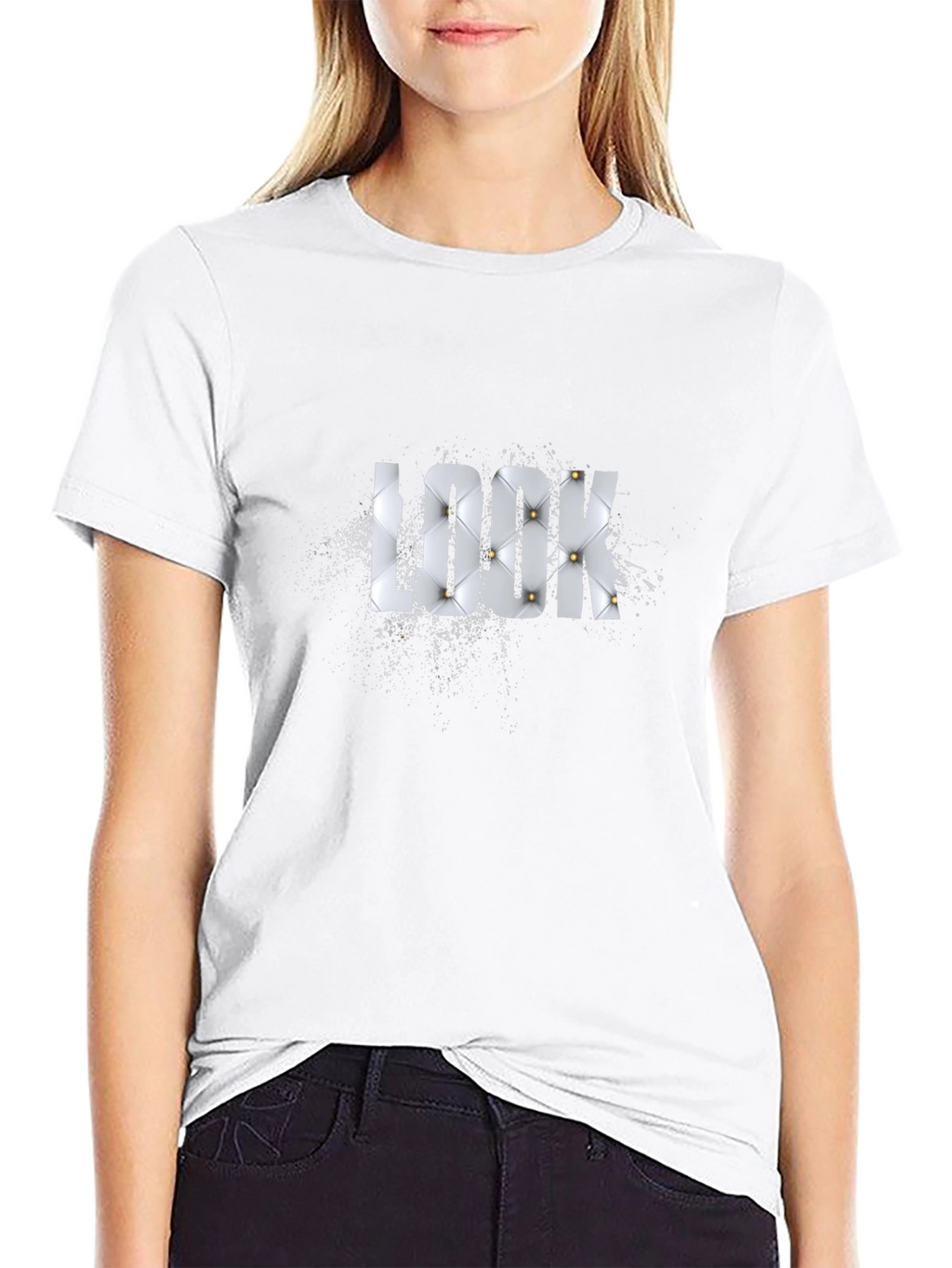 Stylish Black LOOK Graphic T-Shirt for Men