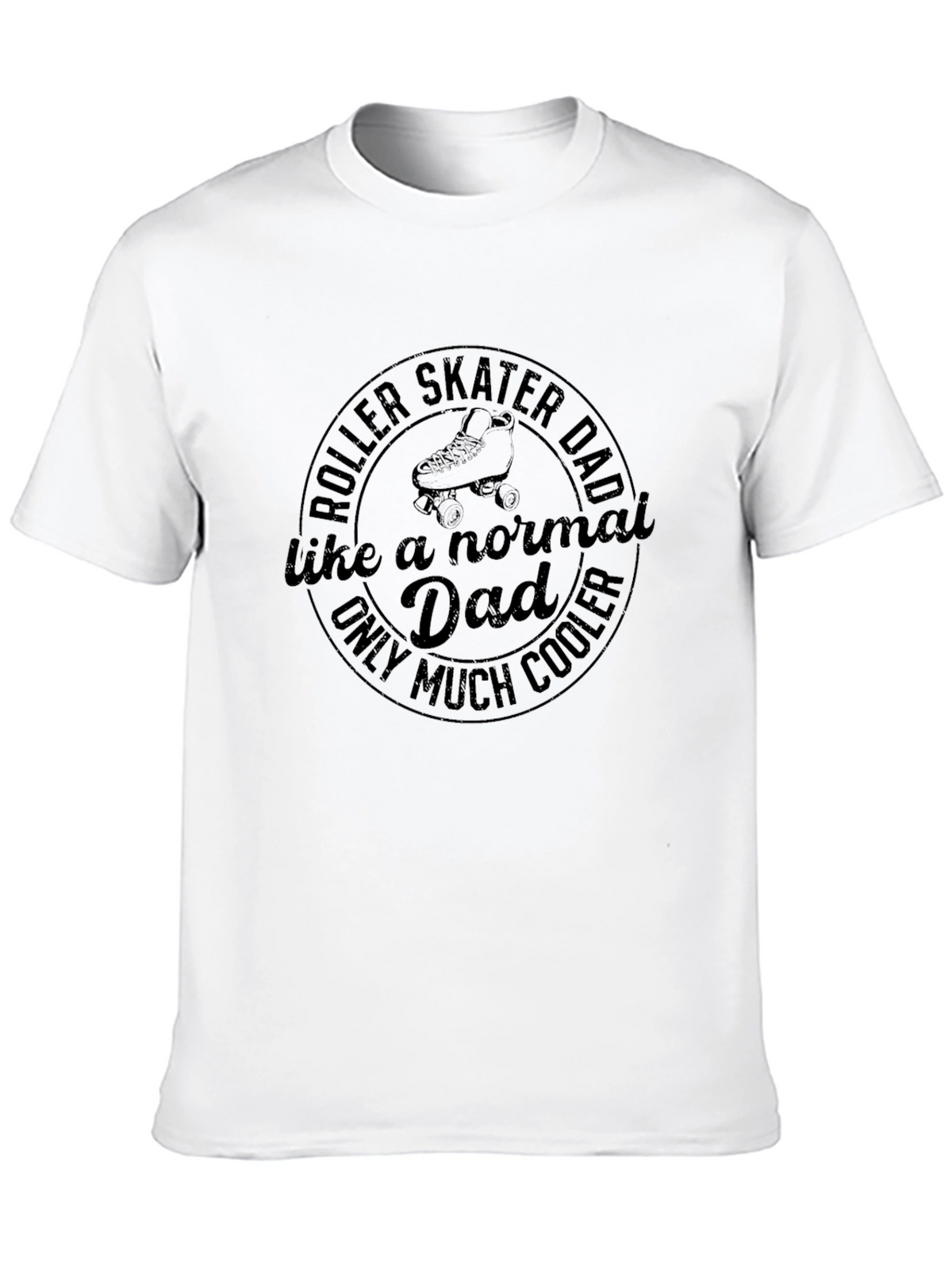 Roller Skater Dad Graphic Tee - Cool Dad T-Shirt