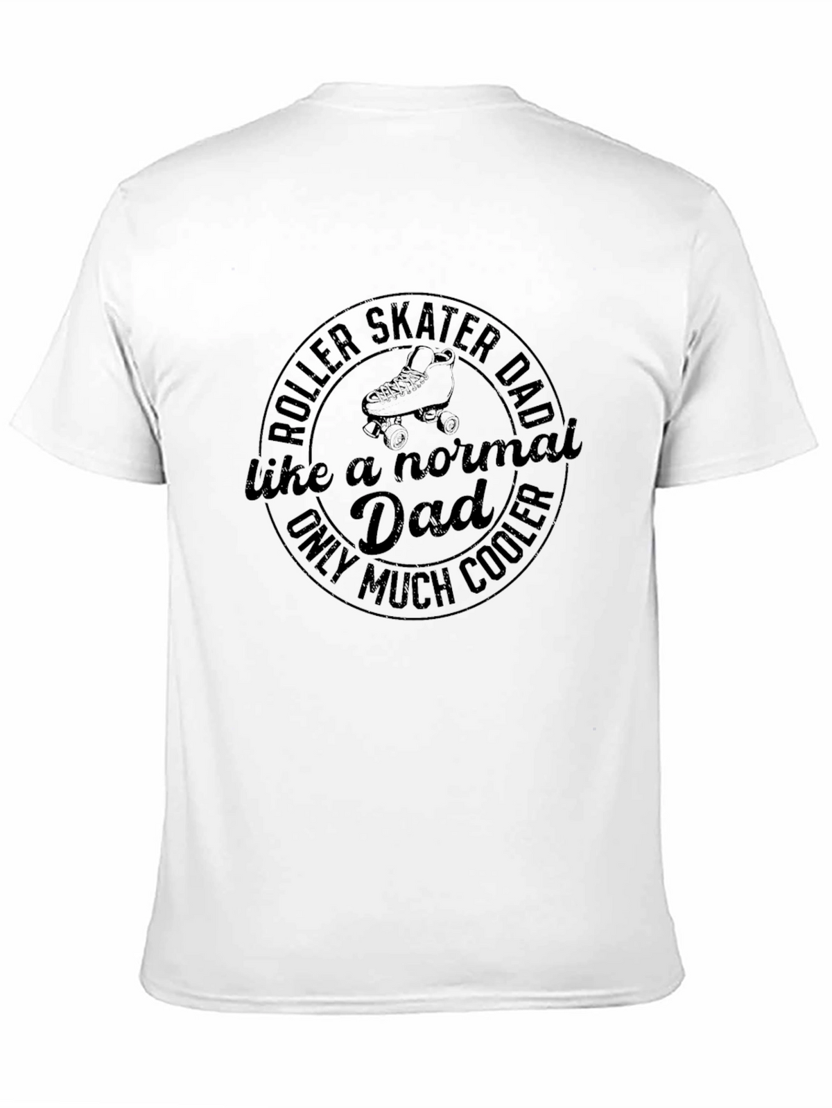 Roller Skater Dad Graphic Tee - Cool Dad T-Shirt