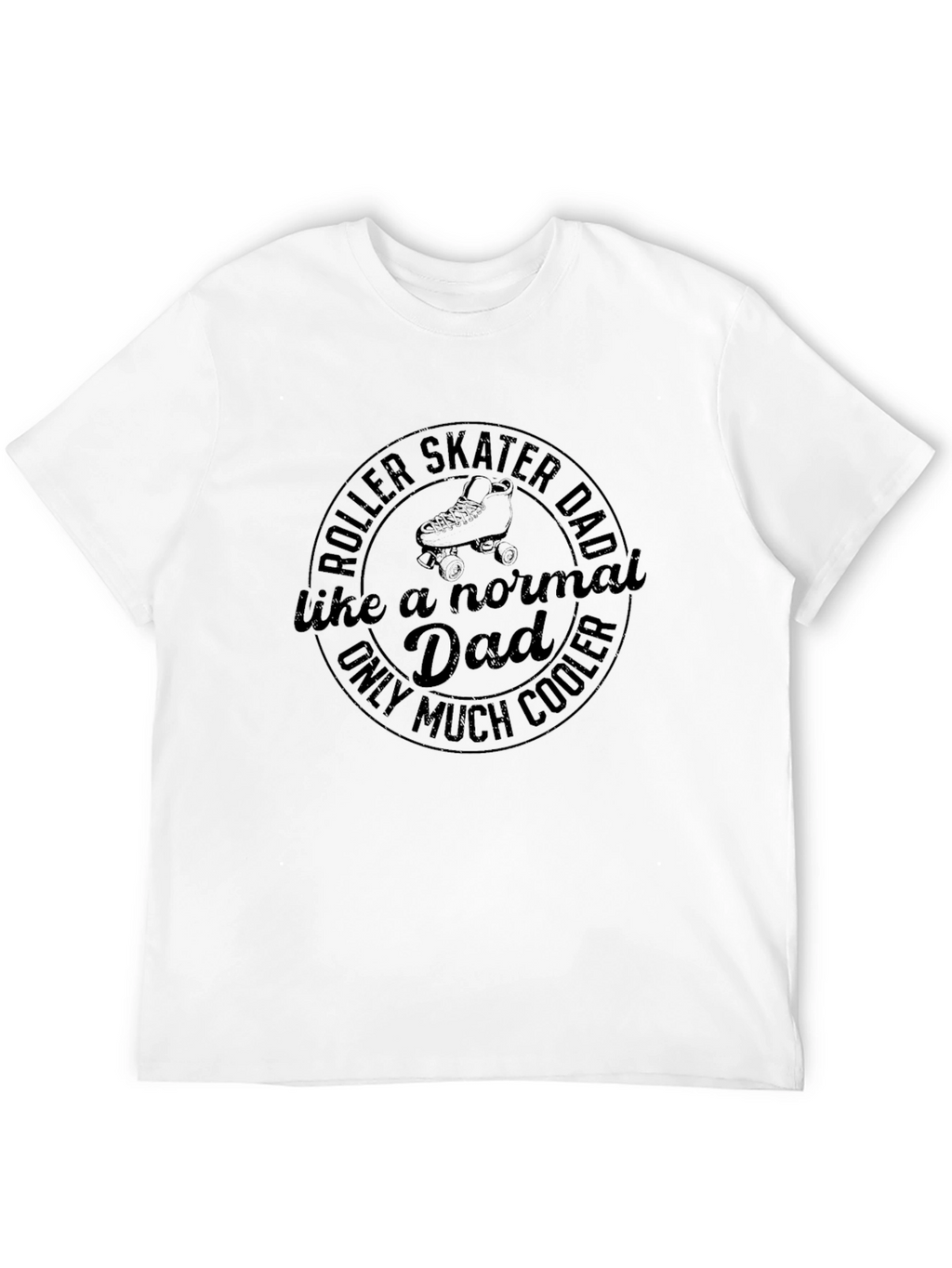 Roller Skater Dad Graphic Tee - Cool Dad T-Shirt