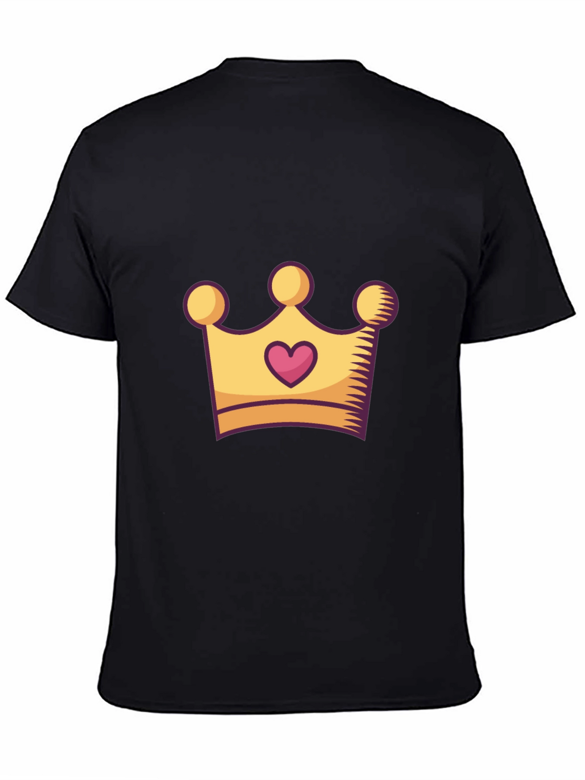 King/Queen Crown Graphic Tee - Stylish Unisex Black T-Shirt