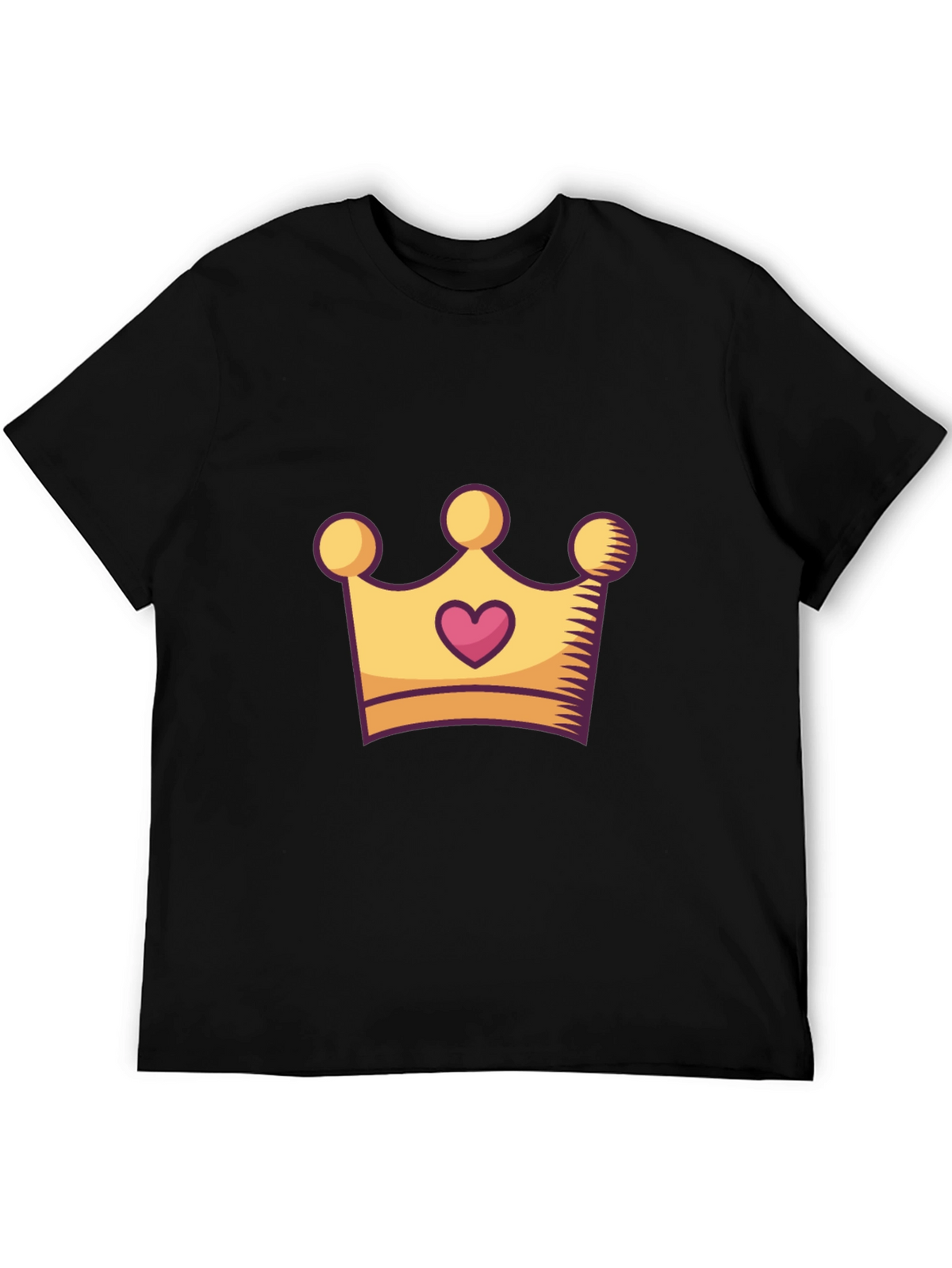 King/Queen Crown Graphic Tee - Stylish Unisex Black T-Shirt