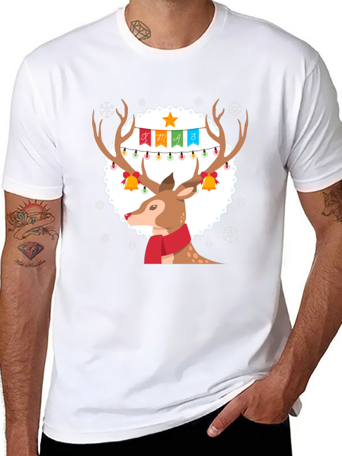 Festive Reindeer Xmas T-Shirt