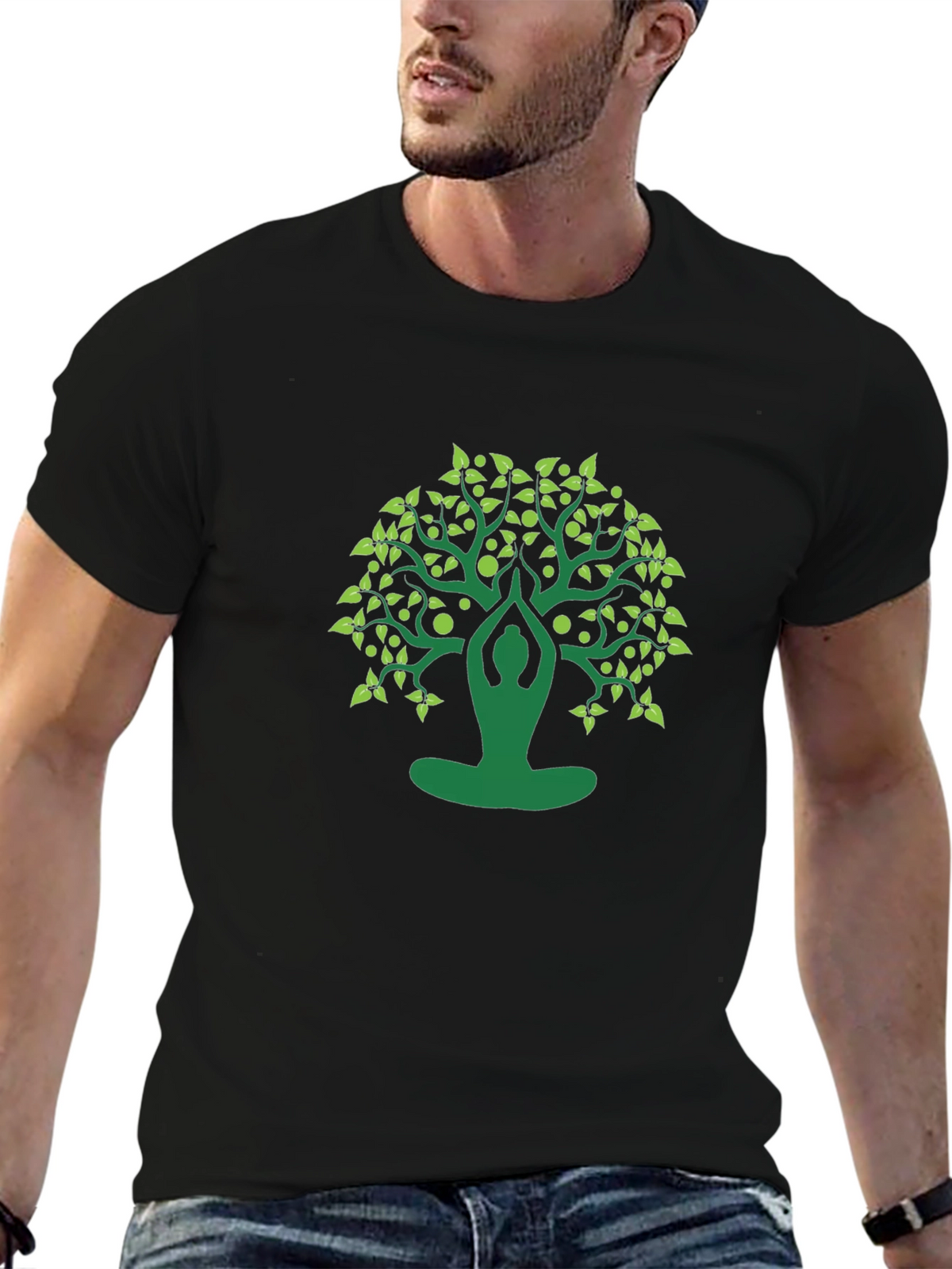 Yoga Tree Graphic Tee - Meditate in Style