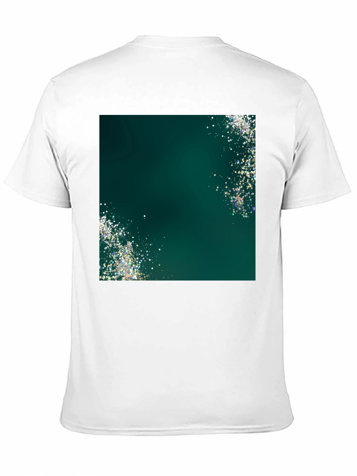 Emerald Shimmer Graphic Tee - Mens Black T-Shirt