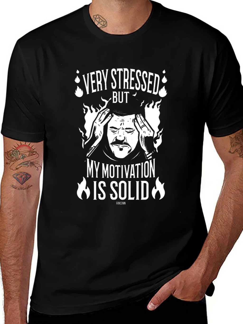 Stressed But Solid Motivation Graphic Tee