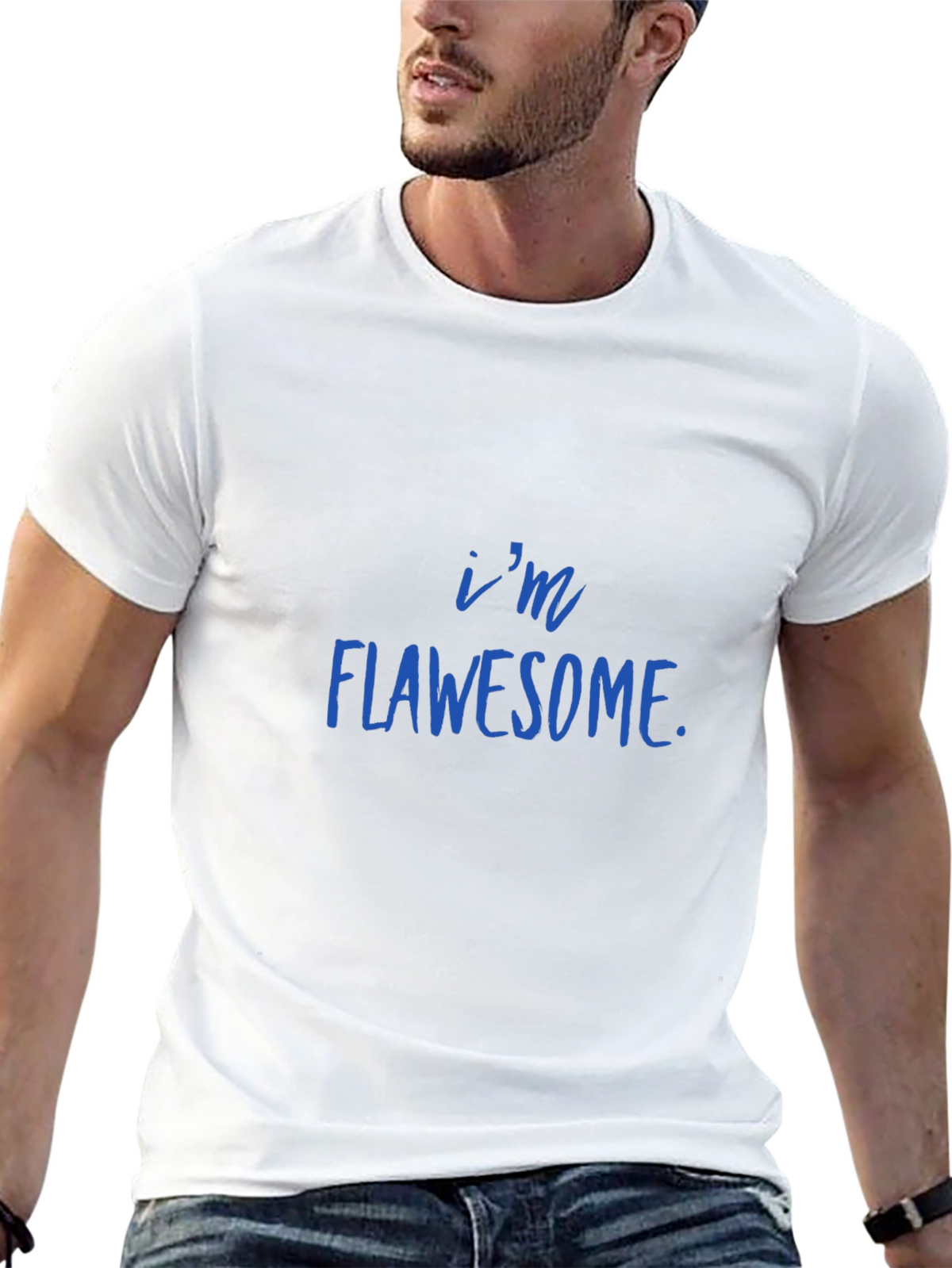 Flawsome Statement Graphic T-Shirt - Trendy Casual Tee