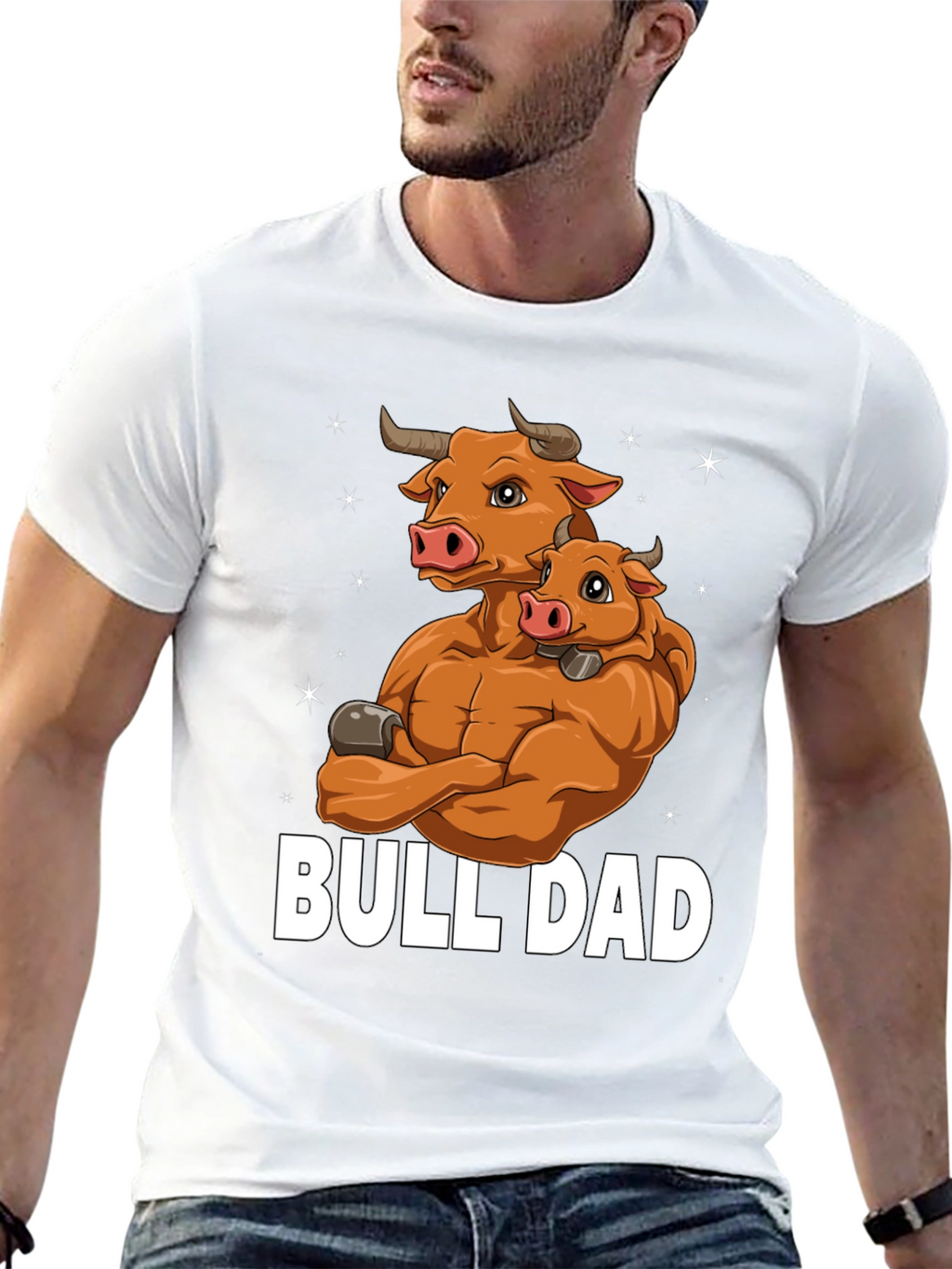 Bull Dad Graphic T-Shirt