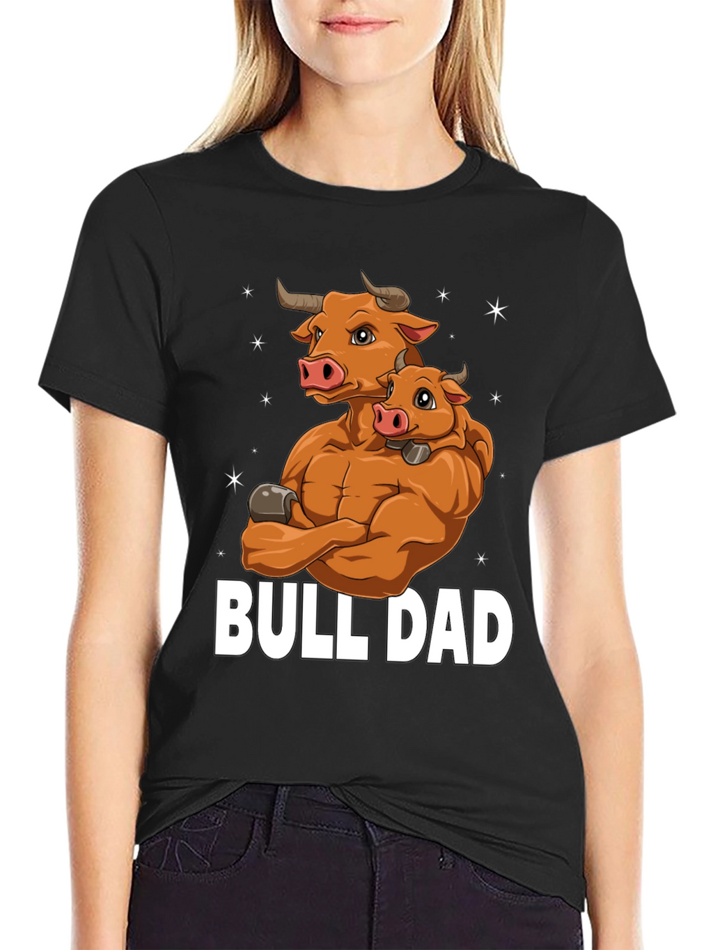 Bull Dad Graphic T-Shirt