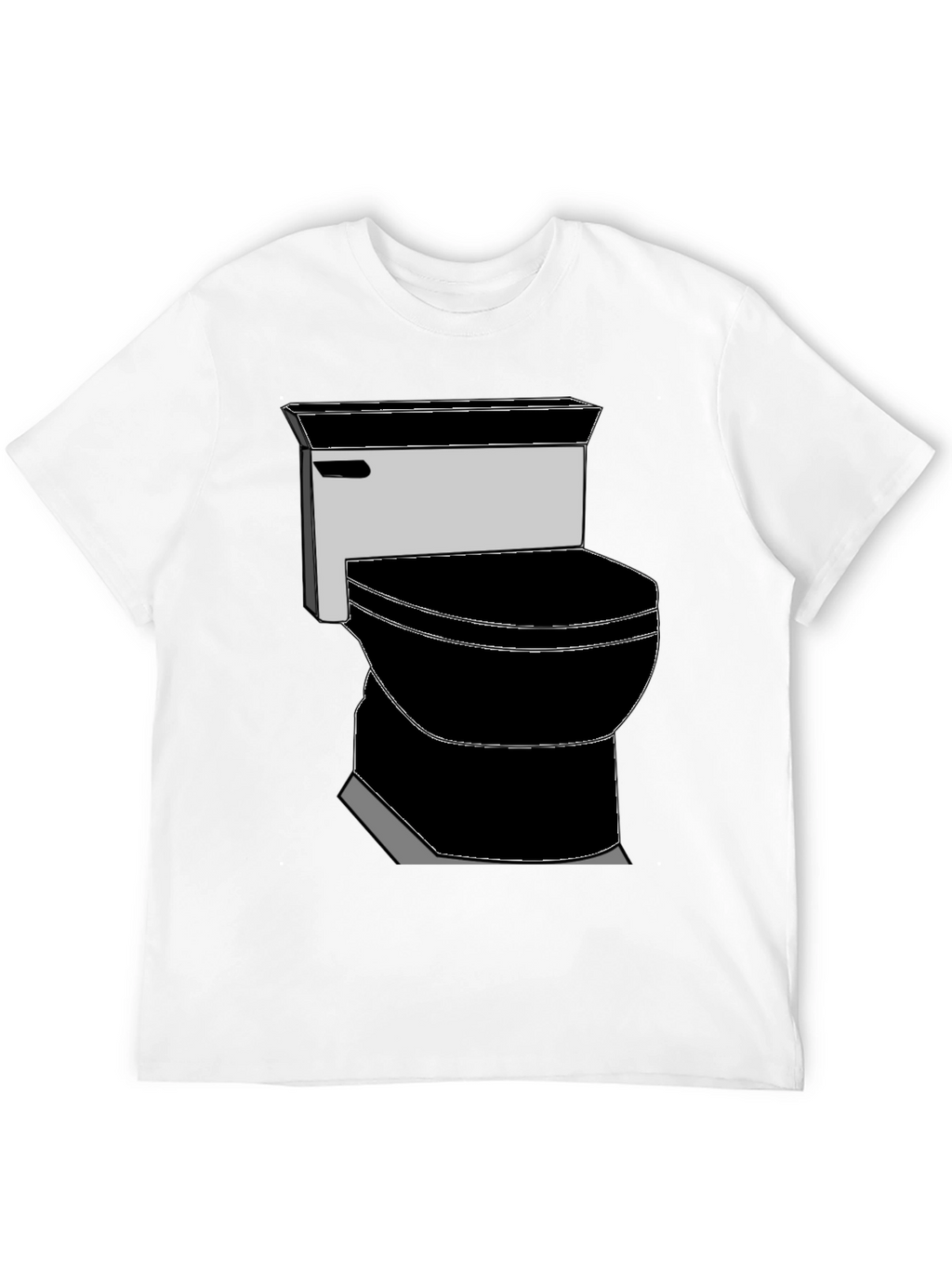 Toilet Graphic Tee - Black Novelty T-Shirt