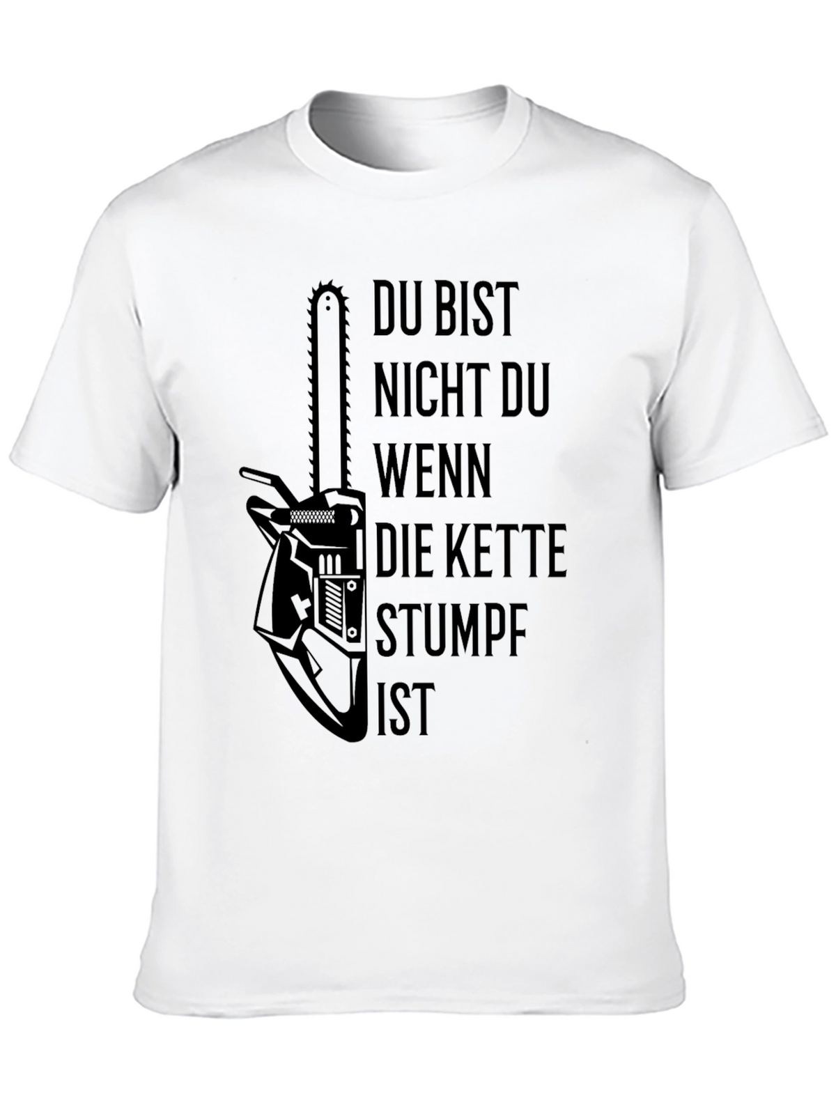 Chainsaw Humor Black T-Shirt