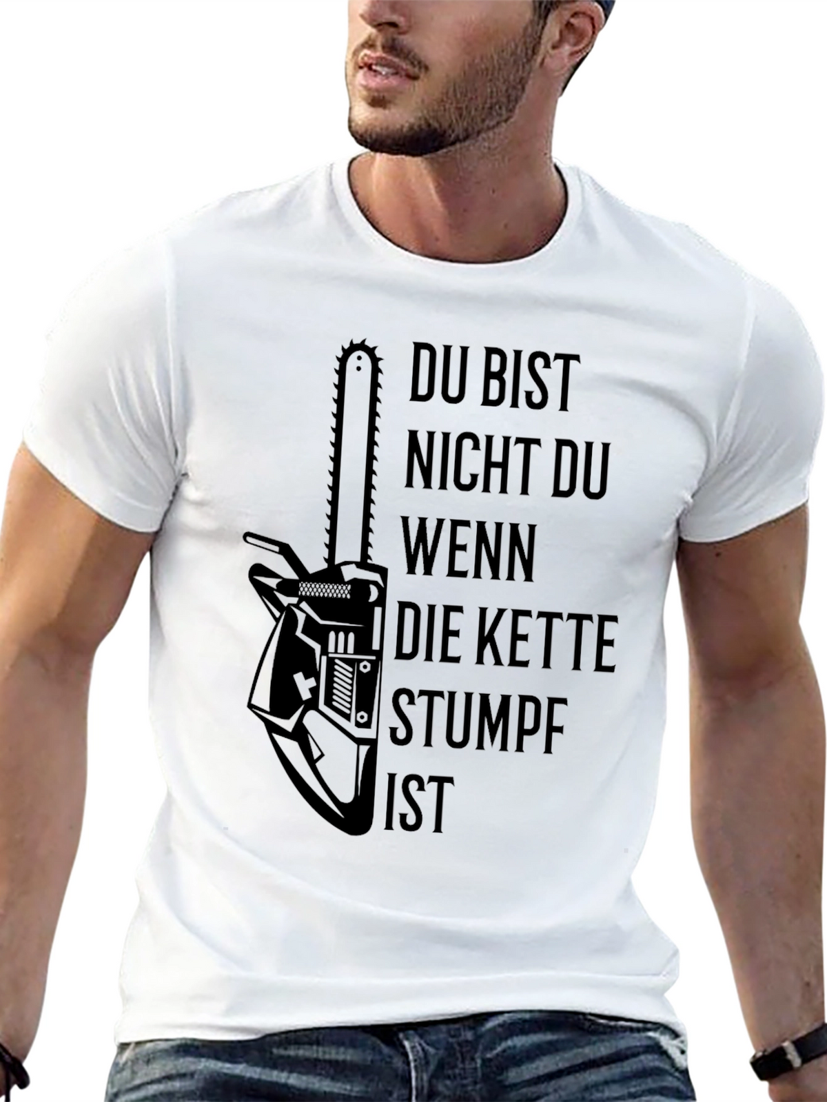 Chainsaw Humor Black T-Shirt