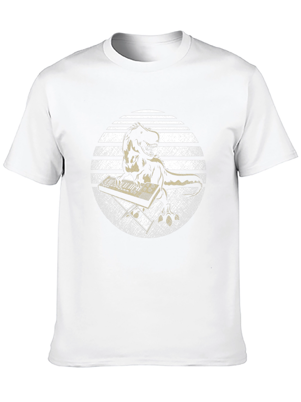 Dino Keyboardist Graphic Tee