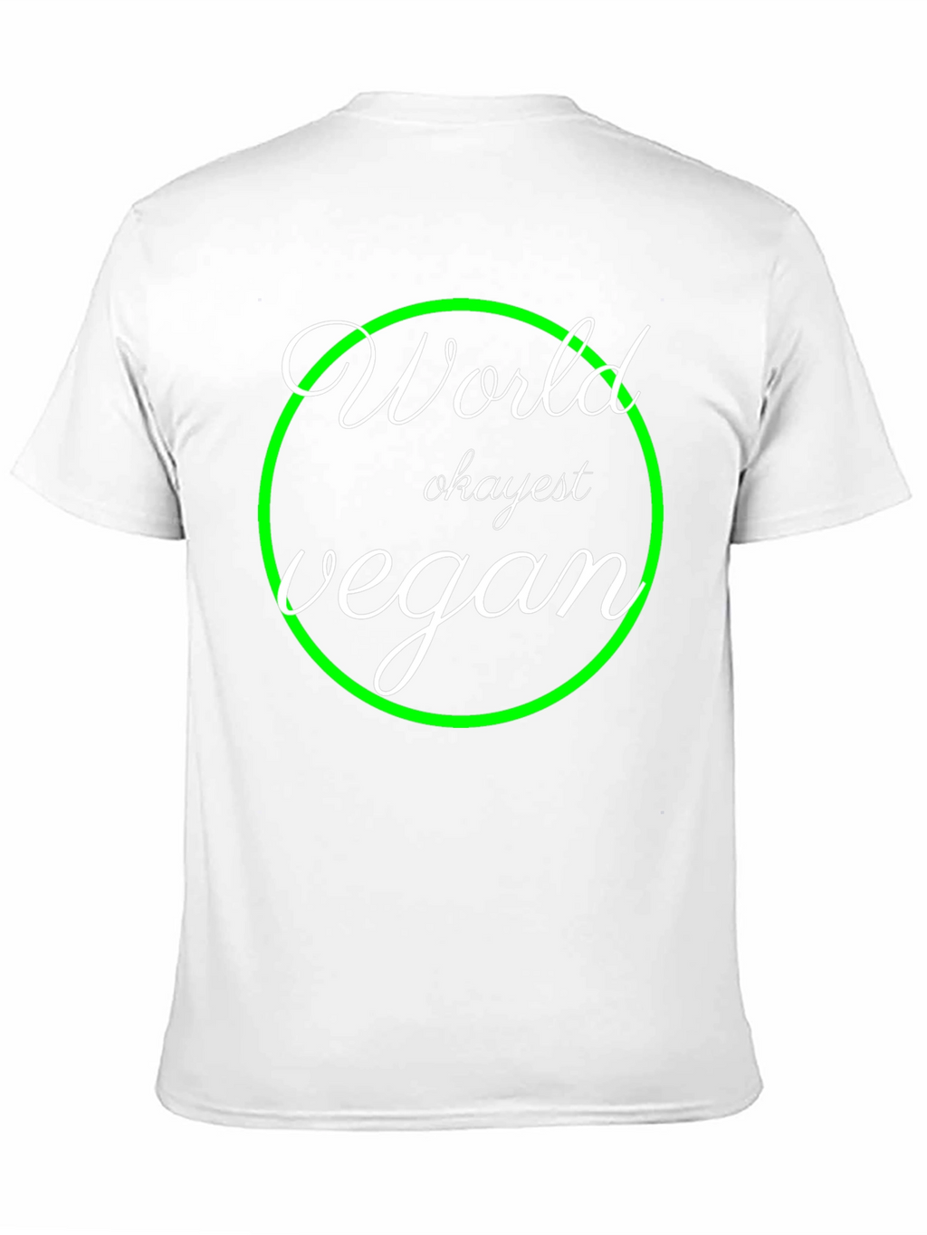 World Okayest Vegan T-Shirt - Black Graphic Tee