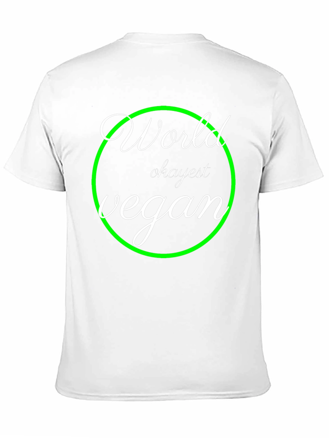 World Okayest Vegan T-Shirt - Black Graphic Tee