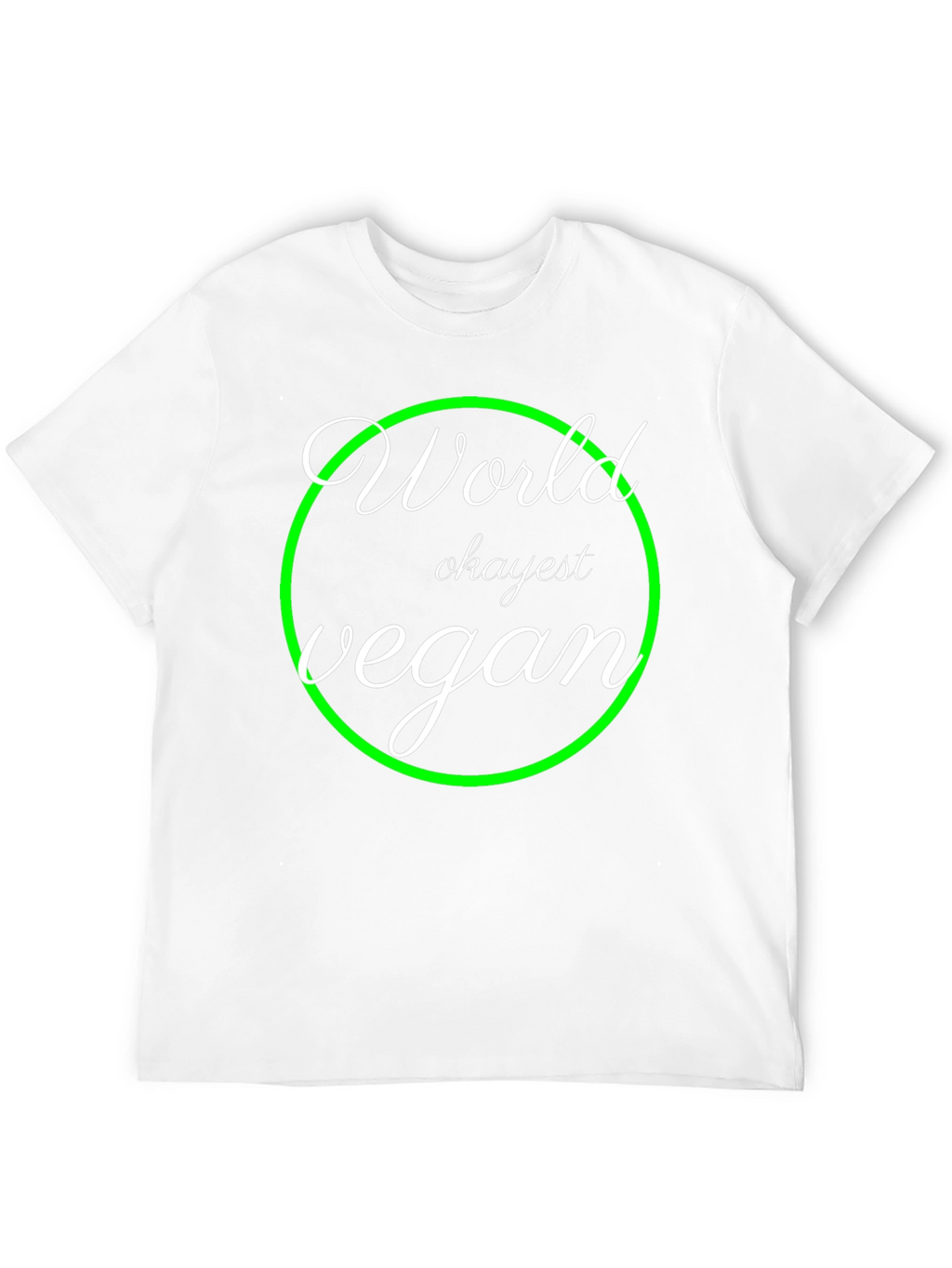 World Okayest Vegan T-Shirt - Black Graphic Tee