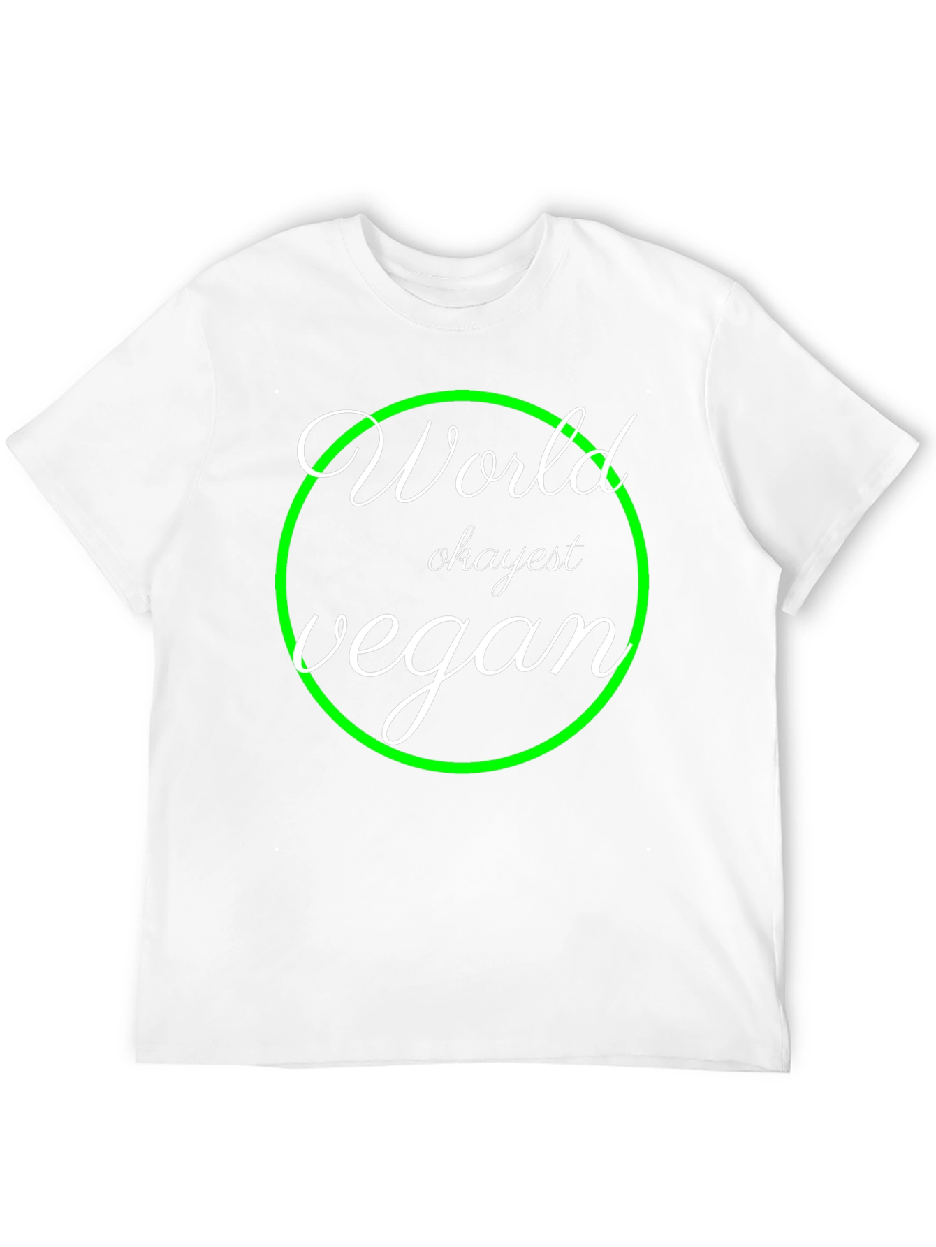 World Okayest Vegan T-Shirt - Black Graphic Tee